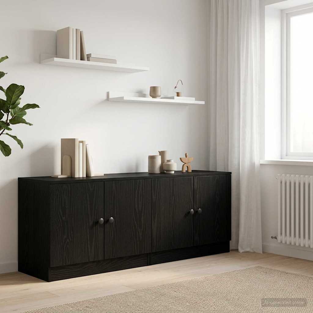Stauraum-Schranks für Hochbett 2 stk. Schwarze Eiche