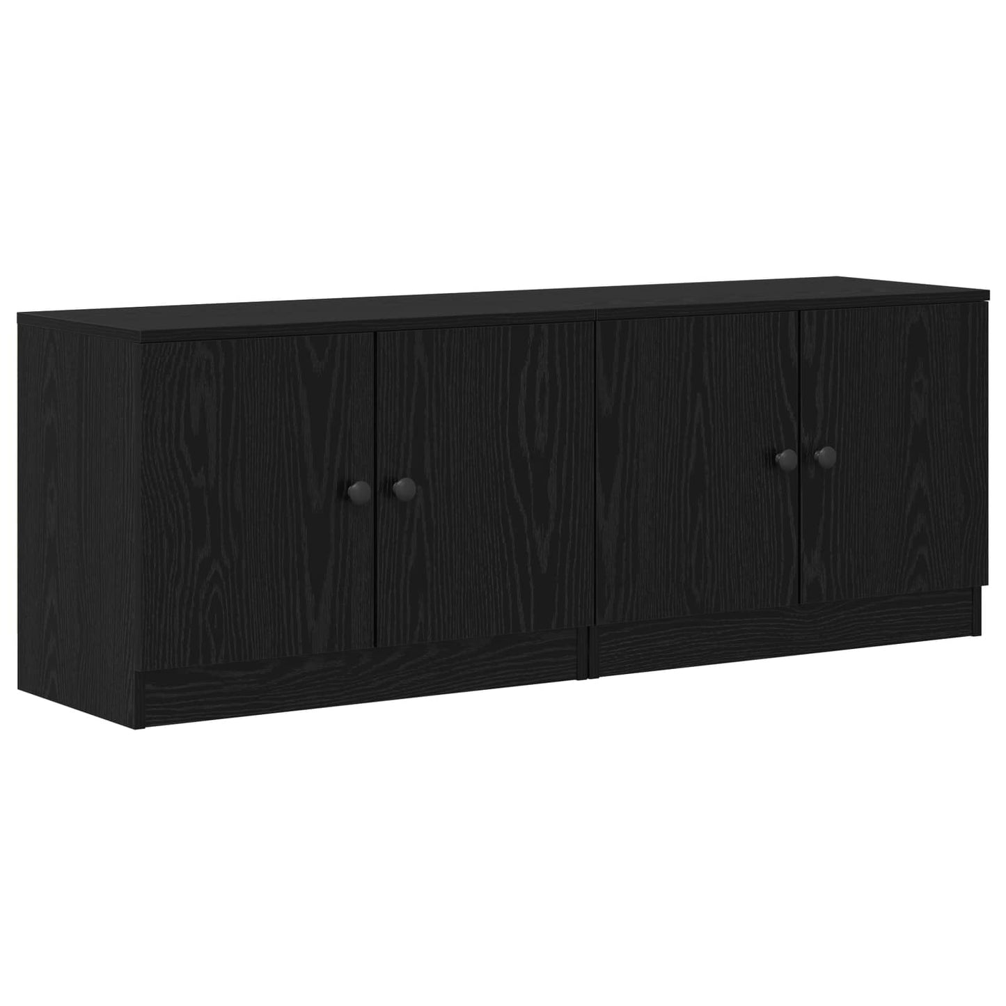 Stauraum-Schranks für Hochbett 2 stk. Schwarze Eiche