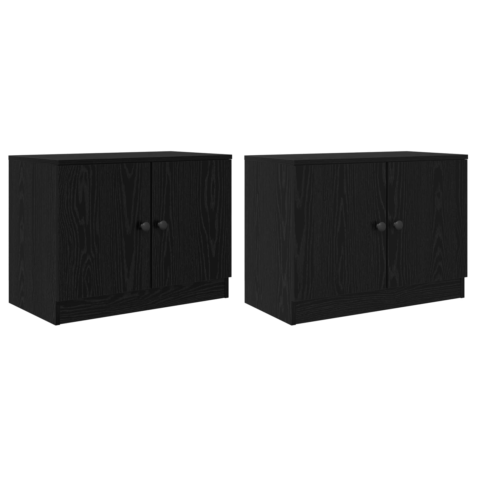 Stauraum-Schranks für Hochbett 2 stk. Schwarze Eiche
