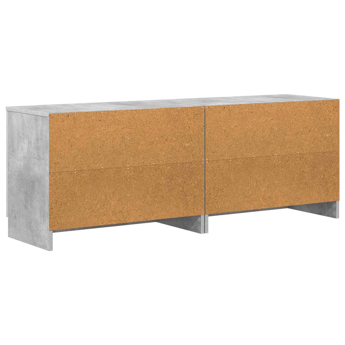 Stauraum-Schranks für Hochbett 2 stk. Betongrau 66 x 35 x 48 cm