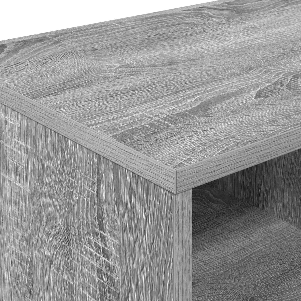 Stauraum-Schranks für Hochbett 2 stk. Grau Sonoma