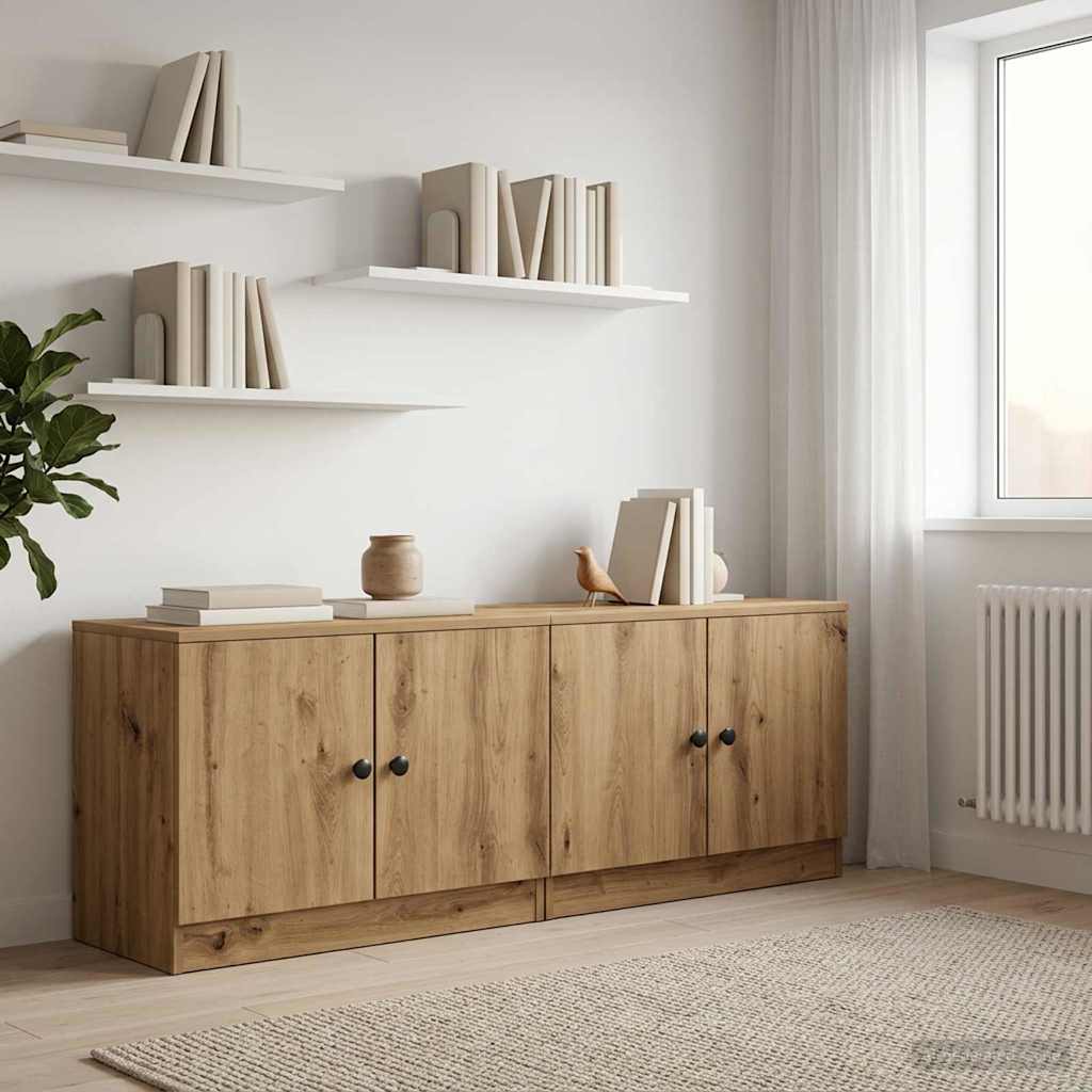 Stauraum-Schranks für Hochbett 2 stk. Artisan-Eiche