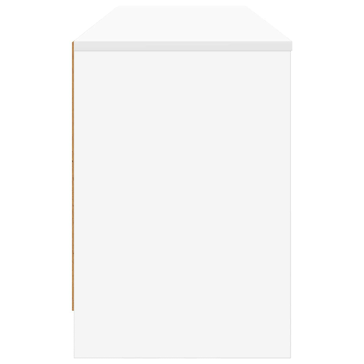 Bettschrank mit Regal 2 Stk. Weiß 66 x 33 x 48 cm Holzwerkstoff