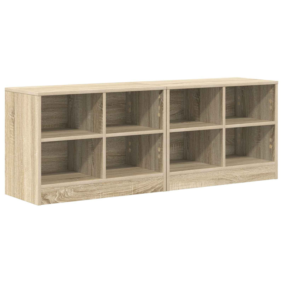 Bettschrank 2 Stk. Sonoma-Eiche 66 x 33 x 48 cm Holzwerkstoff