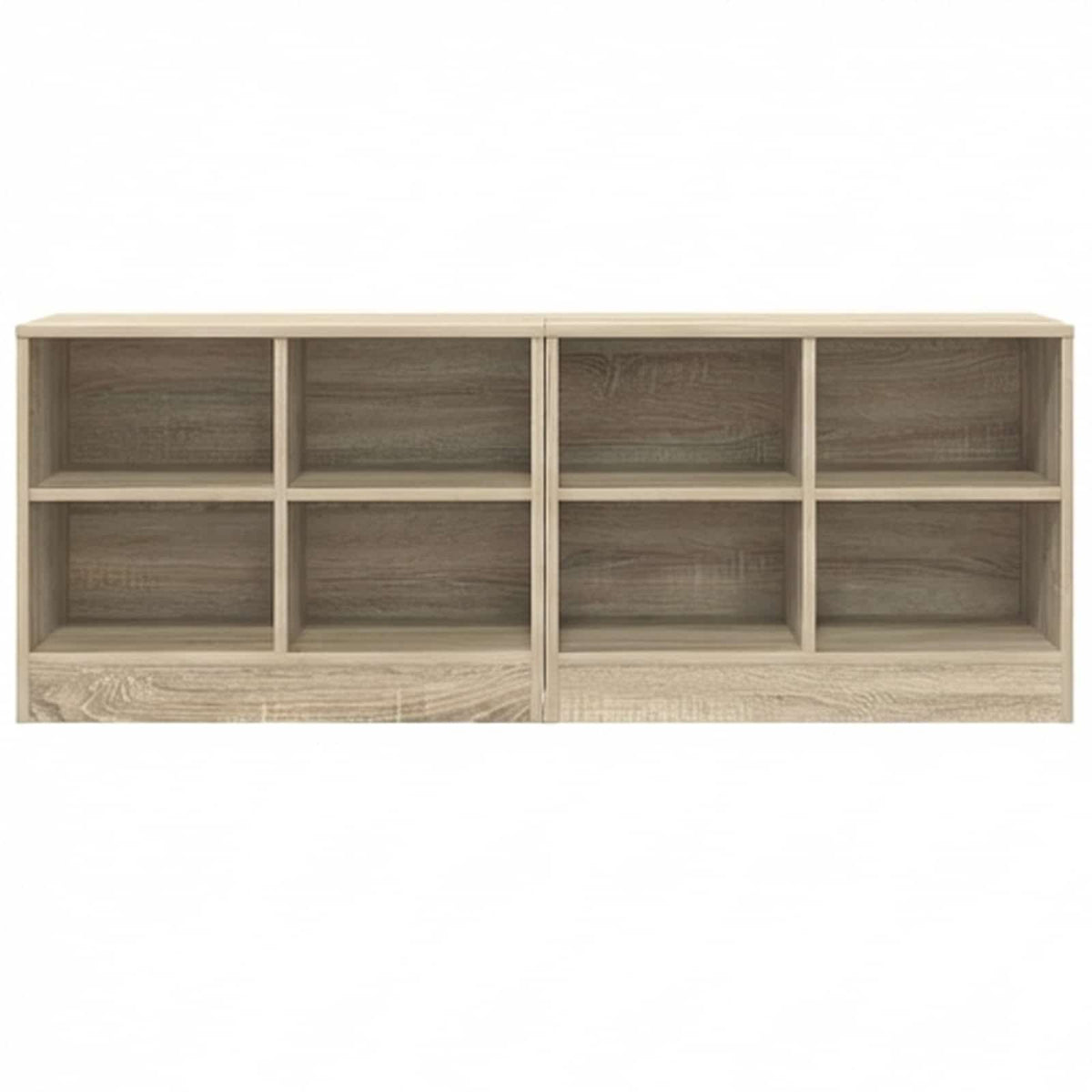 Bettschrank 2 Stk. Sonoma-Eiche 66 x 33 x 48 cm Holzwerkstoff