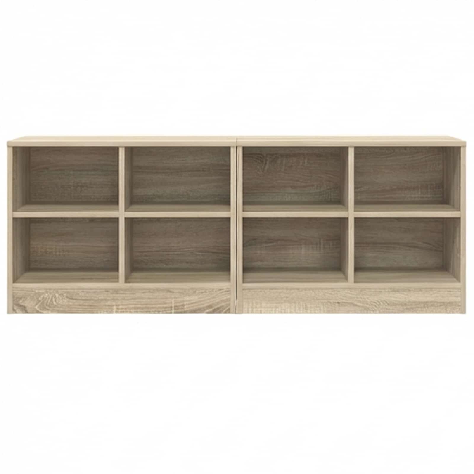 Bettschrank 2 Stk. Sonoma-Eiche 66 x 33 x 48 cm Holzwerkstoff