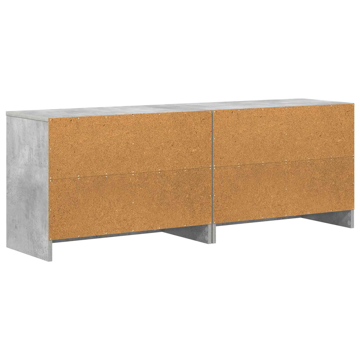 Bettschrank 2 Stk. Betongrau 66 x 33 x 48 cm Holzwerkstoff