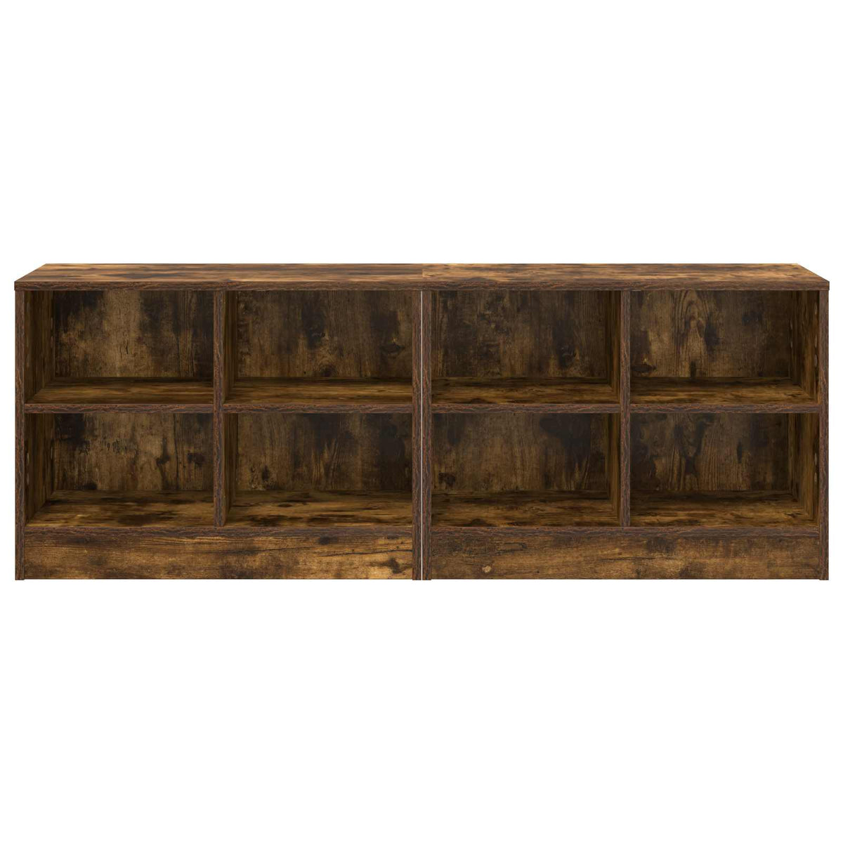 Bettschrank 2 Stk. Räuchereiche 66 x 33 x 48 cm Holzwerkstoff