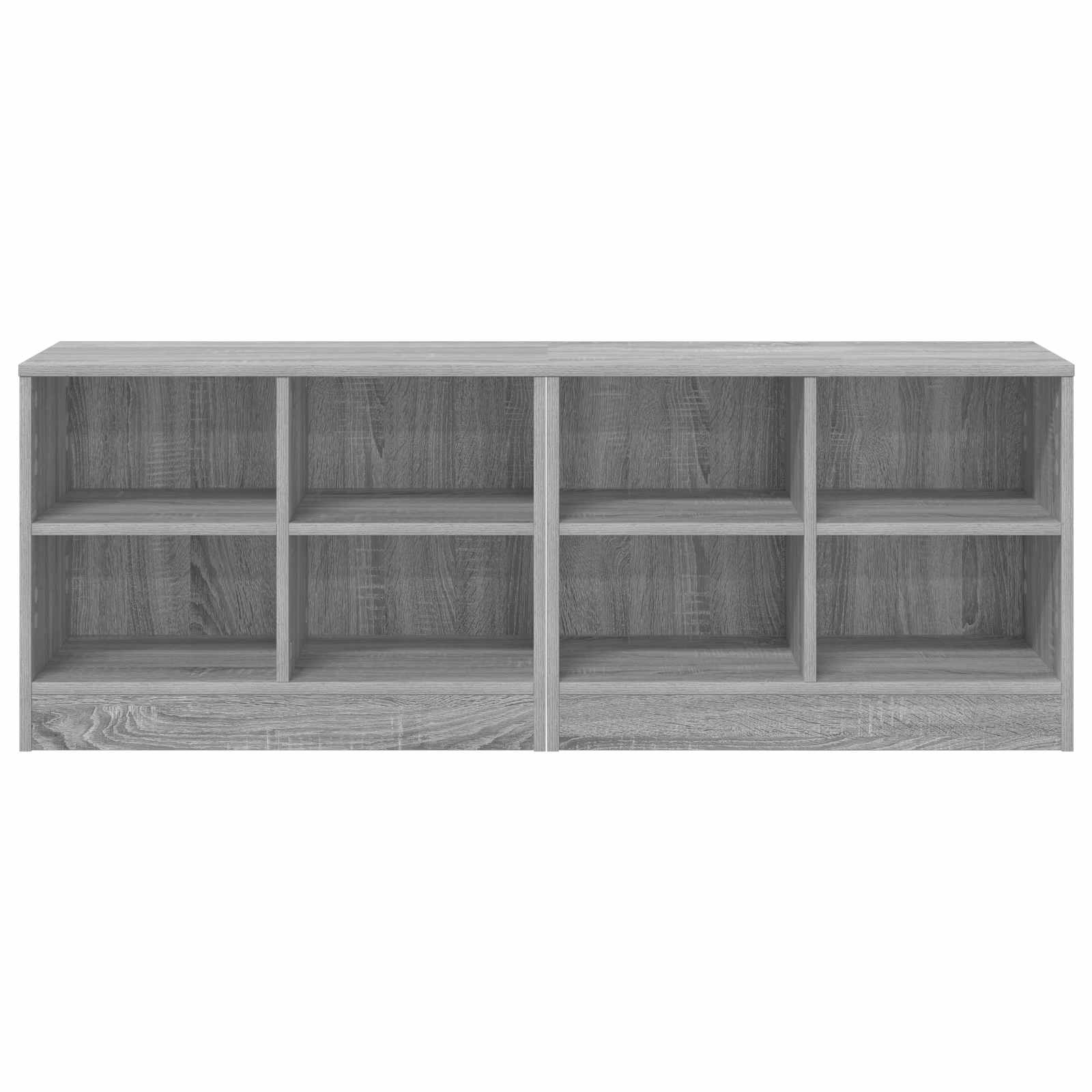 Bettschrank 2 Stk. Sonoma-Grau 66 x 33 x 48 cm Holzwerkstoff