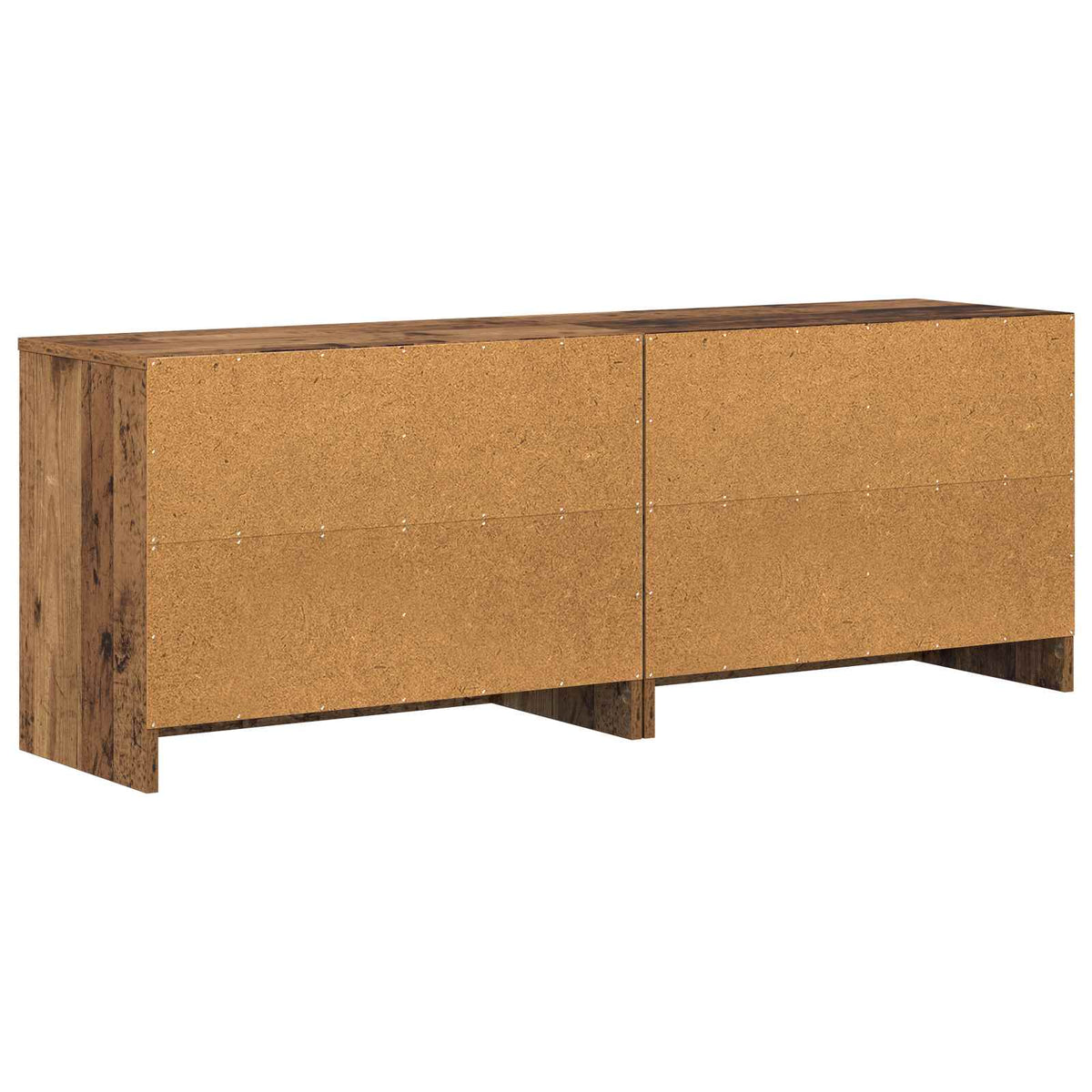 Bettschrank 2 Stk. Altholz 66 x 33 x 48 cm Holzwerkstoff