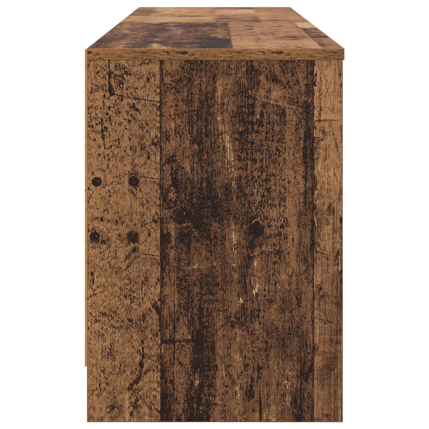 Bettschrank 2 Stk. Altholz 66 x 33 x 48 cm Holzwerkstoff