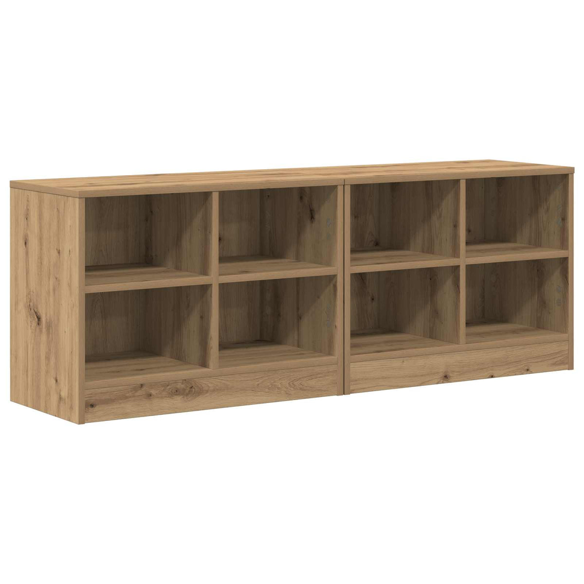 Bettschrank 2 stk. Artisan-Eiche 66 x 33 x 48 cm Holzwerkstoff