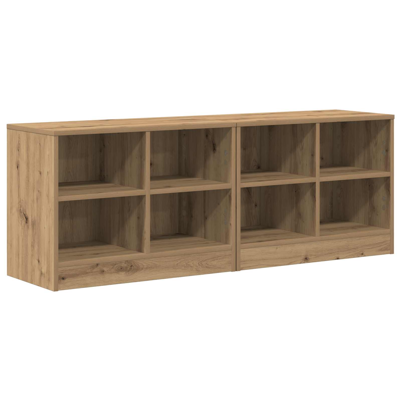Bettschrank 2 stk. Artisan-Eiche 66 x 33 x 48 cm Holzwerkstoff