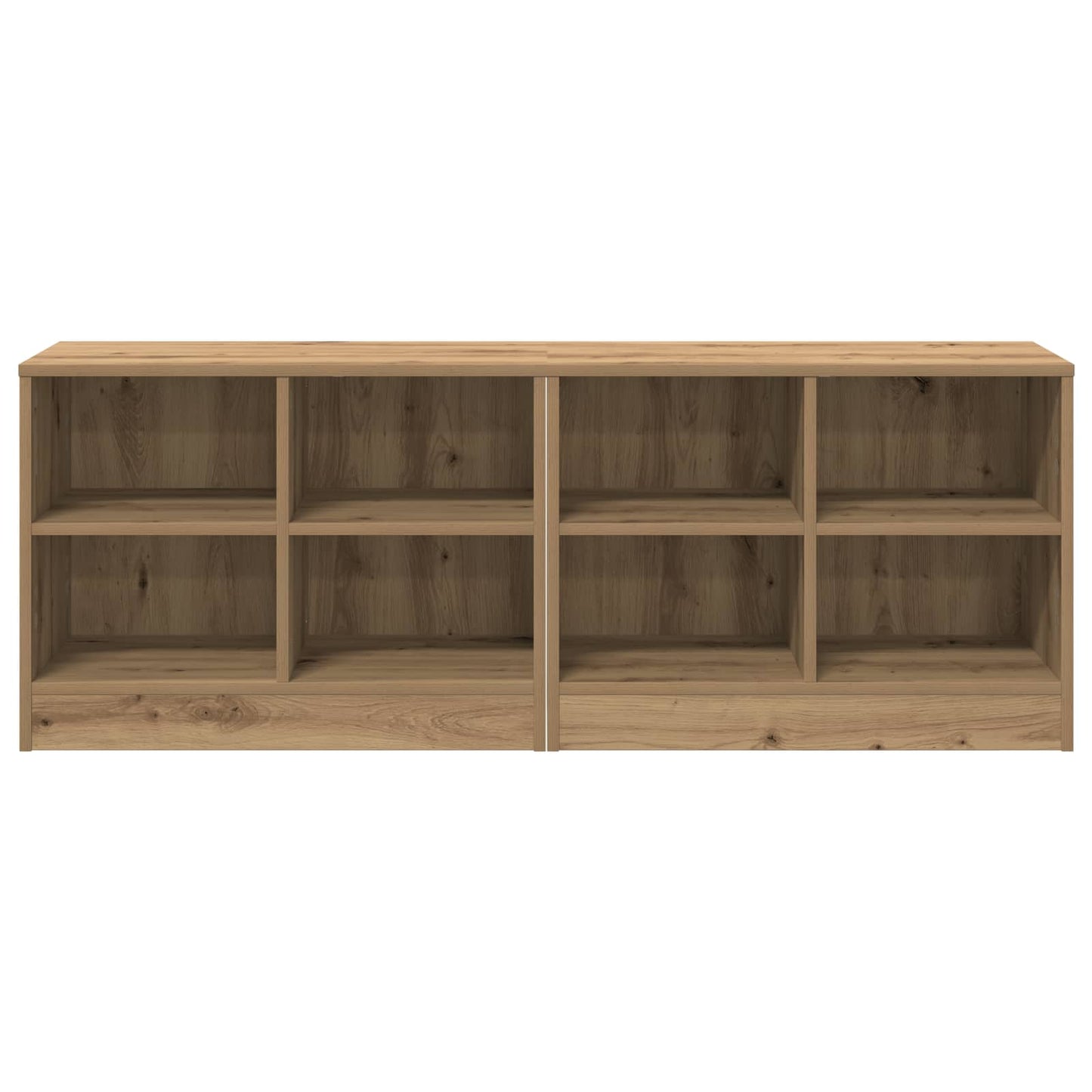 Bettschrank 2 stk. Artisan-Eiche 66 x 33 x 48 cm Holzwerkstoff
