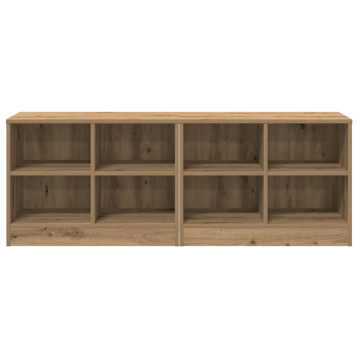 Bettschrank 2 stk. Artisan-Eiche 66 x 33 x 48 cm Holzwerkstoff