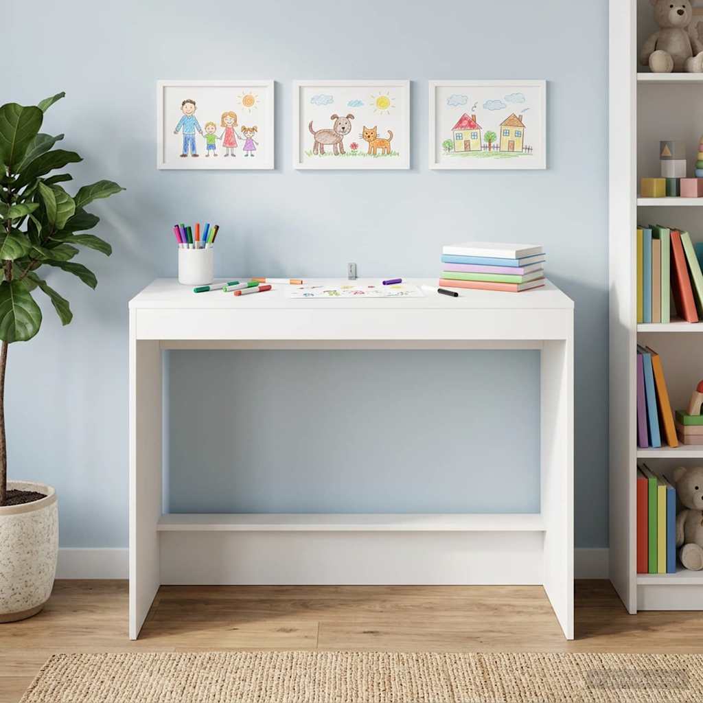 Bett-Schreibtisch Weiß Holzwerkstoff 100 x 45 x 75 cm