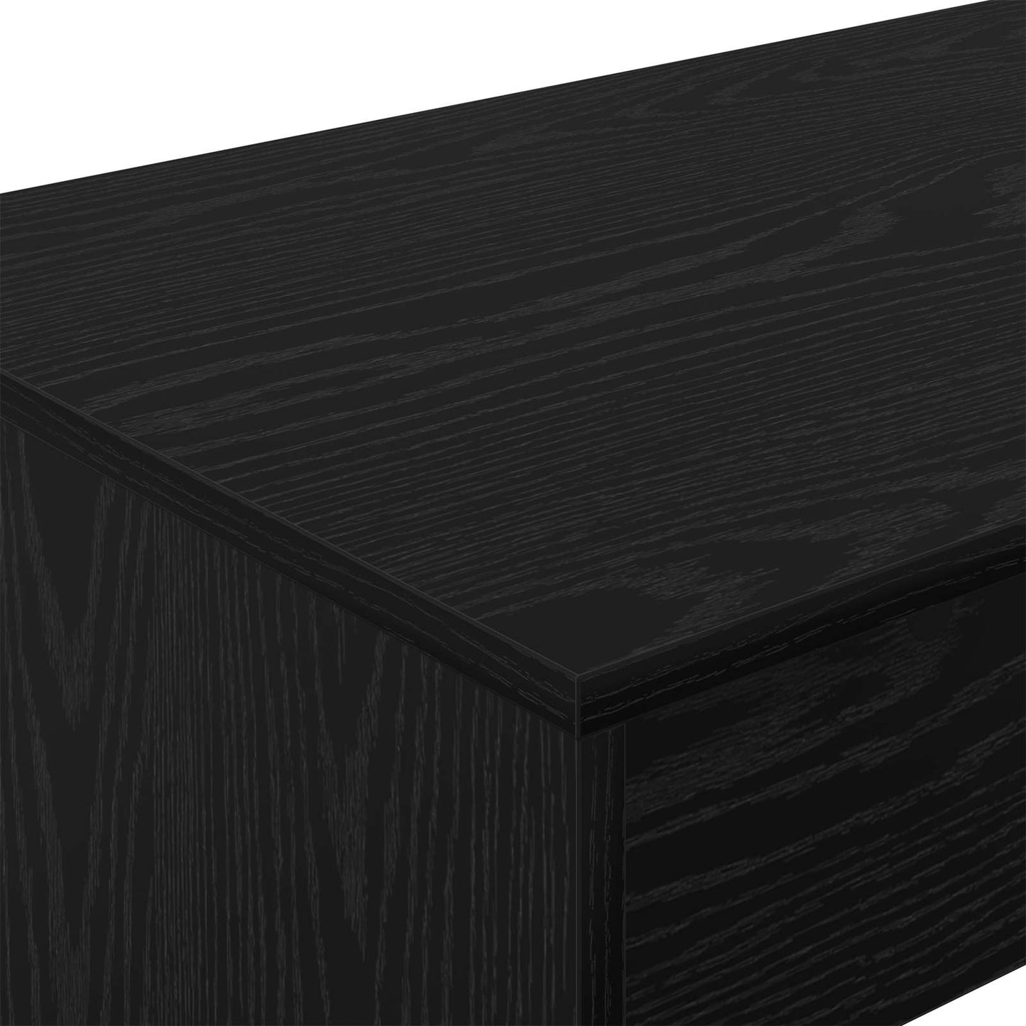 Bett-Schreibtisch Schwarz Eichen-Optik Holzwerkstoff