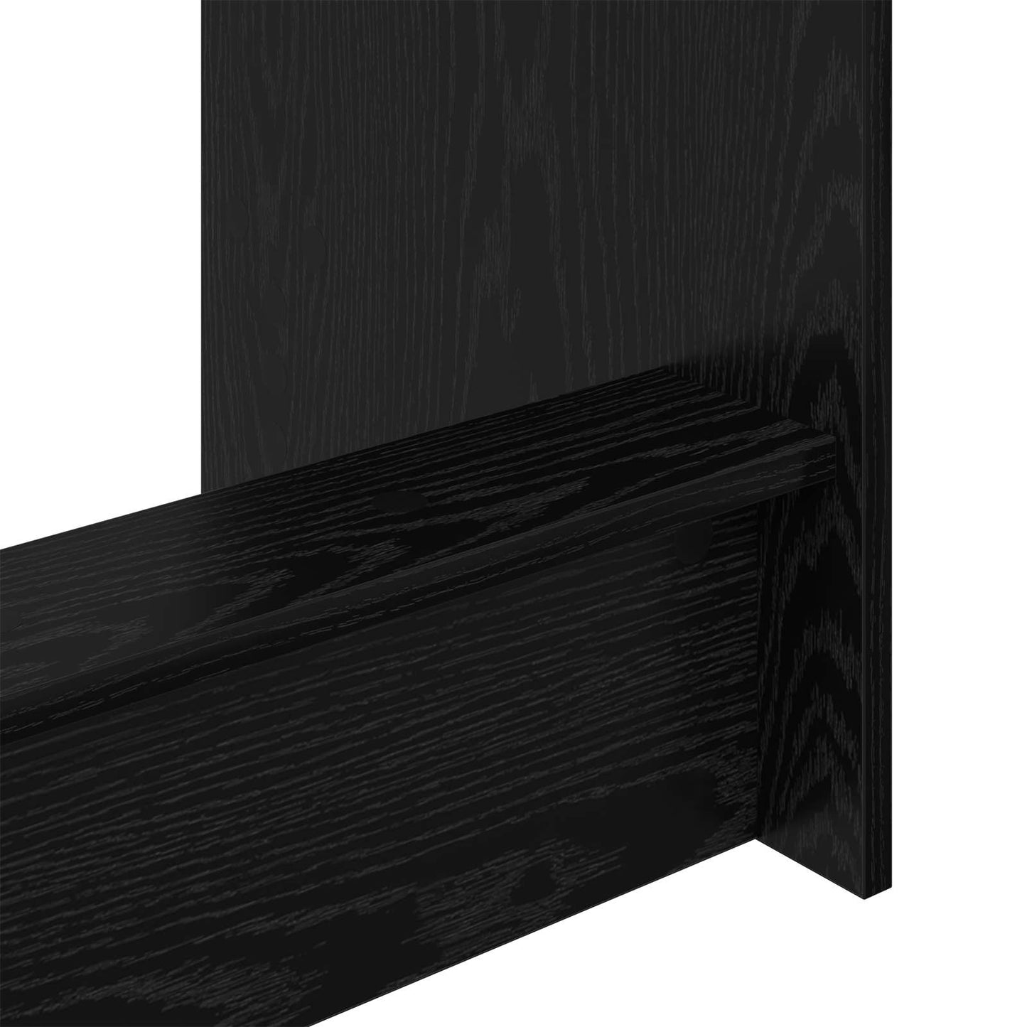 Bett-Schreibtisch Schwarz Eichen-Optik Holzwerkstoff
