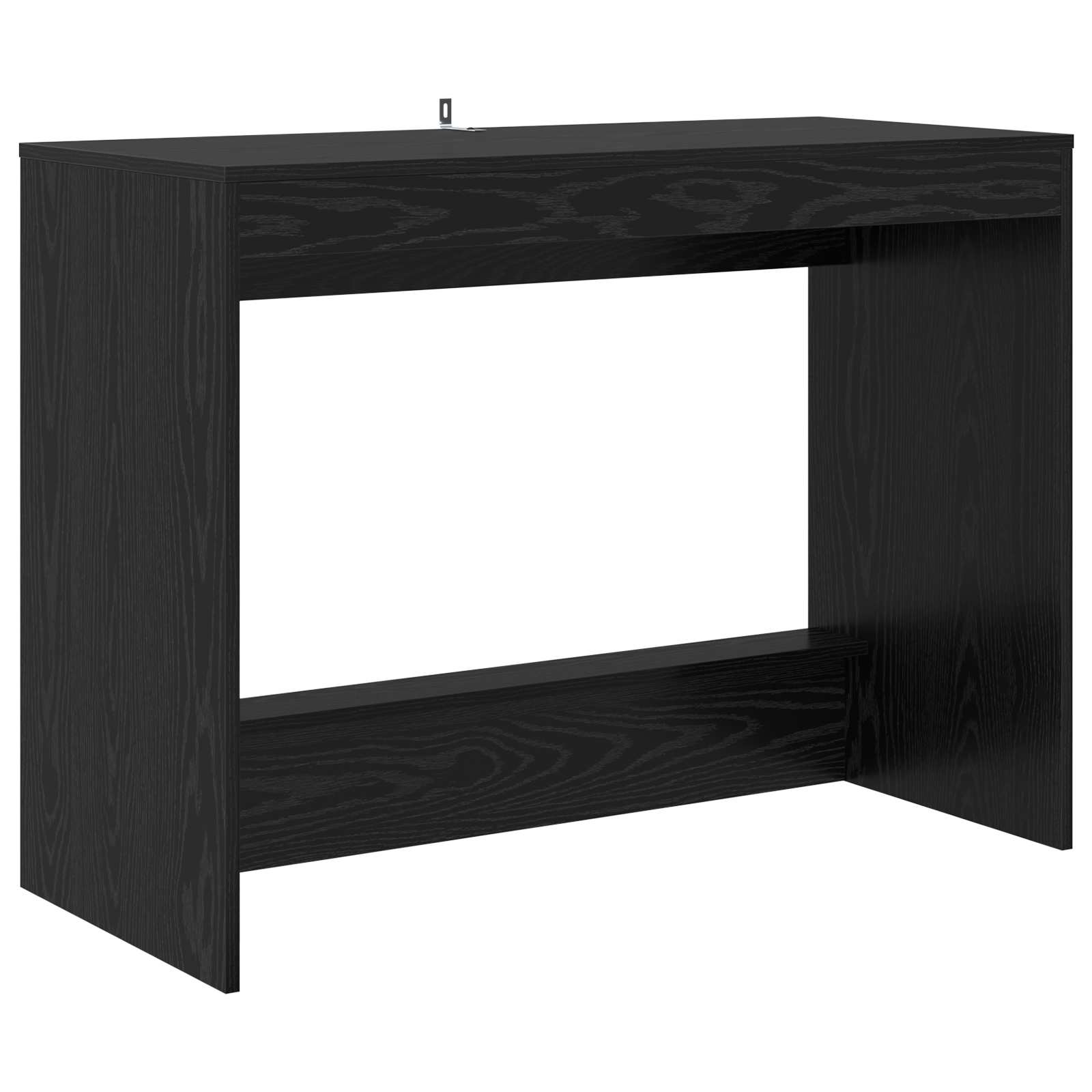 Bett-Schreibtisch Schwarz Eichen-Optik Holzwerkstoff