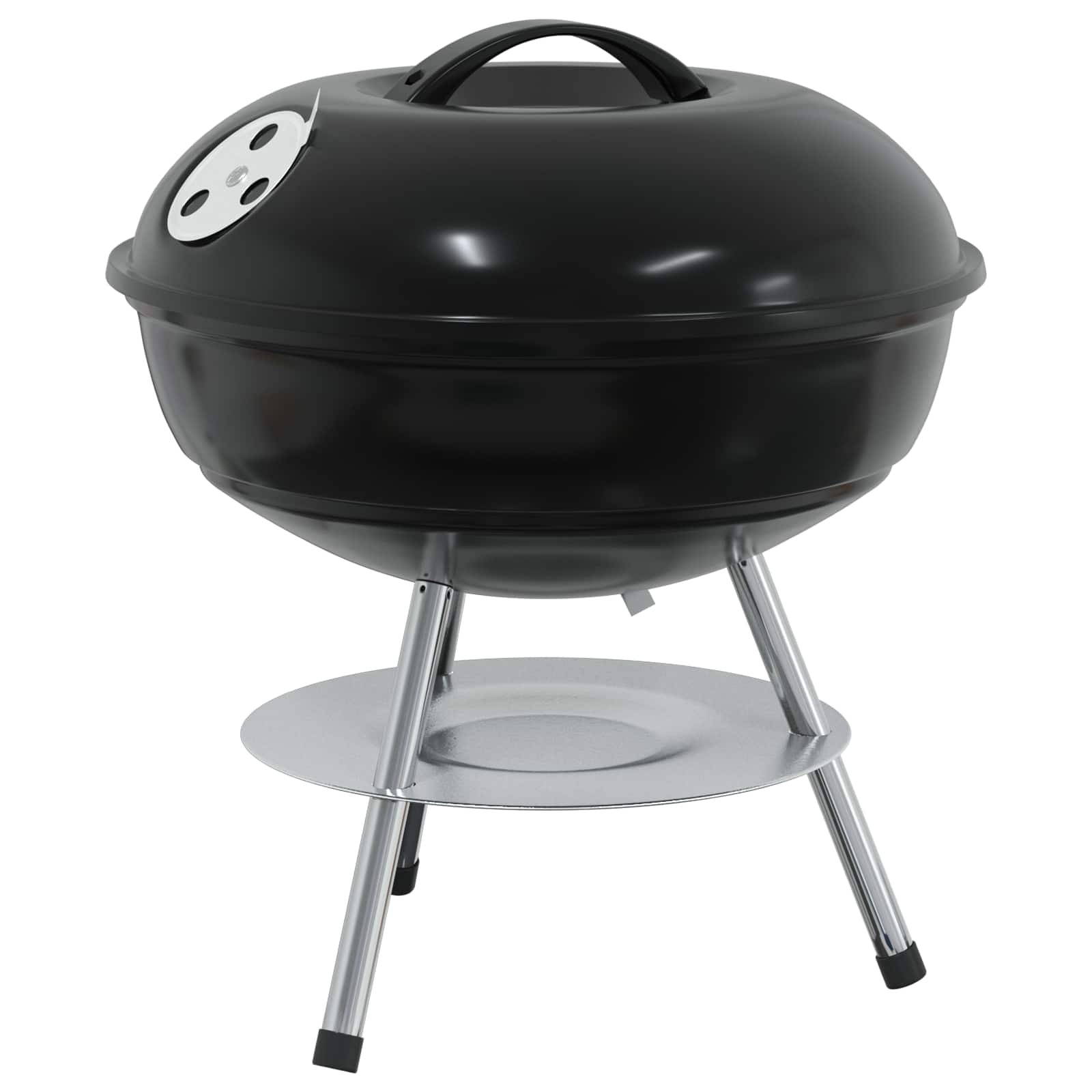 Holzkohlegrill 36,5 x 36,5 x 40 cm Schwarz