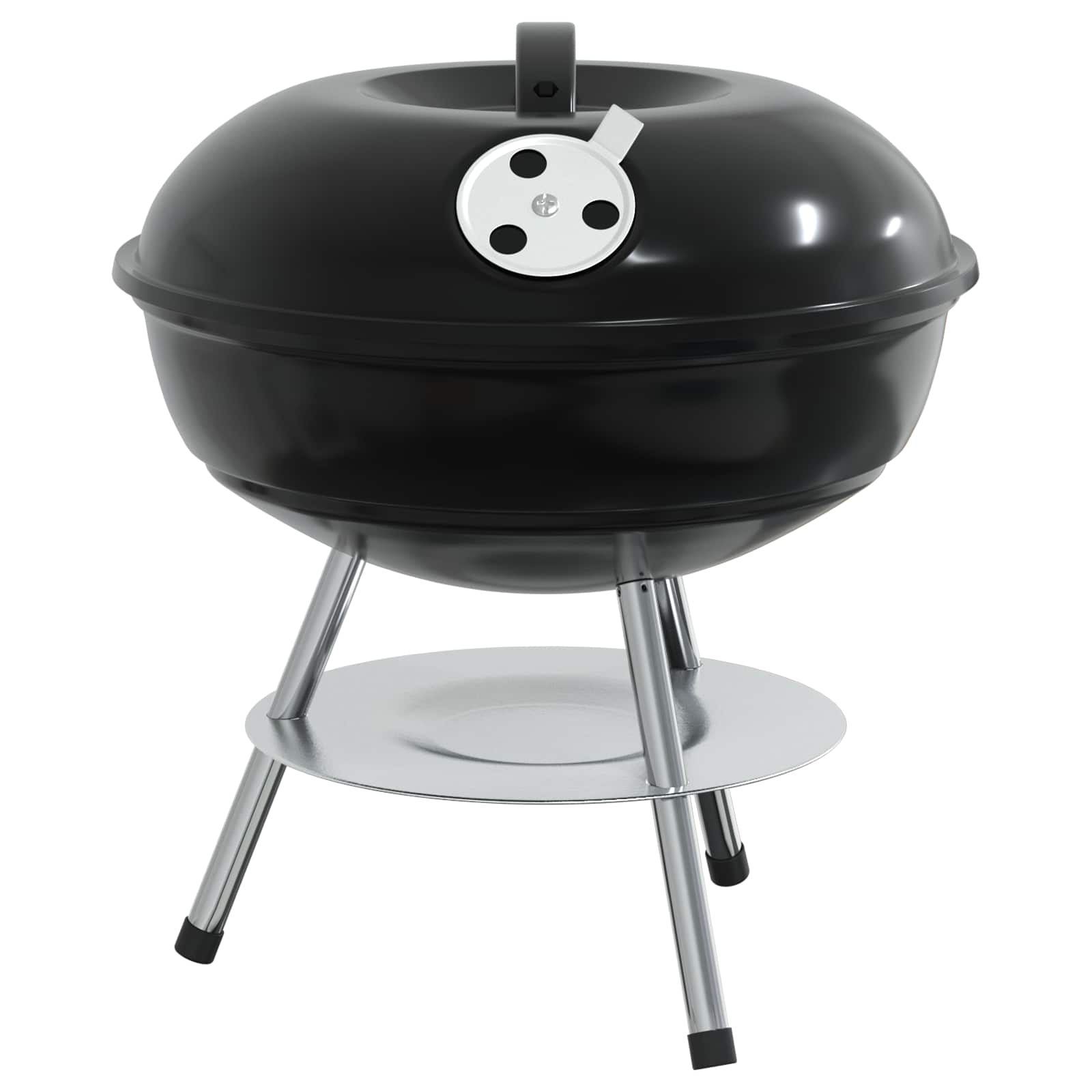 Holzkohlegrill 36,5 x 36,5 x 40 cm Schwarz