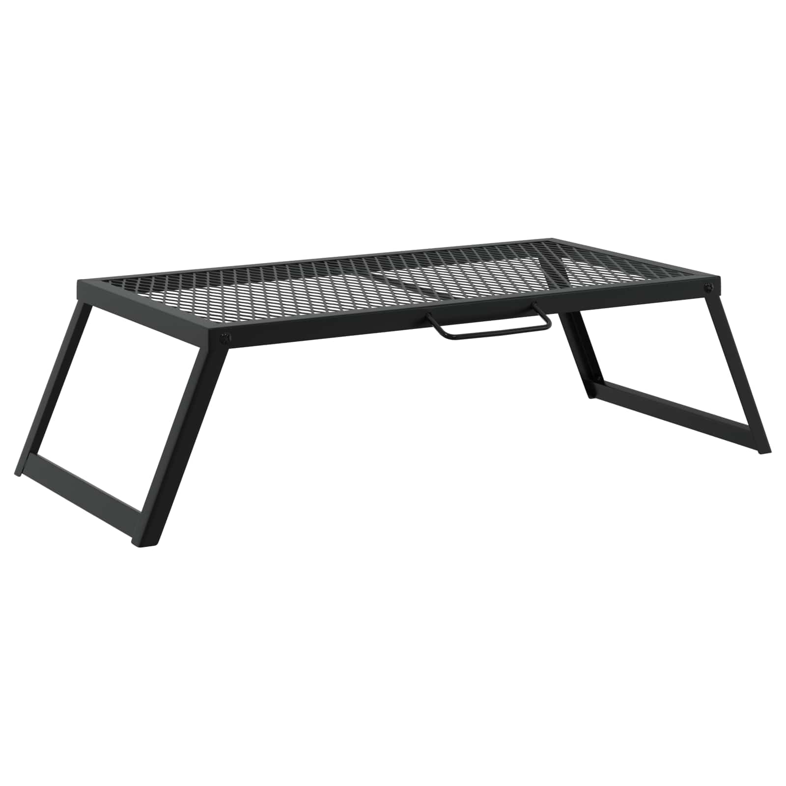 Faltbarer Campinggrill 58 x 31 x 2 cm Legierter Stahl Schwarz