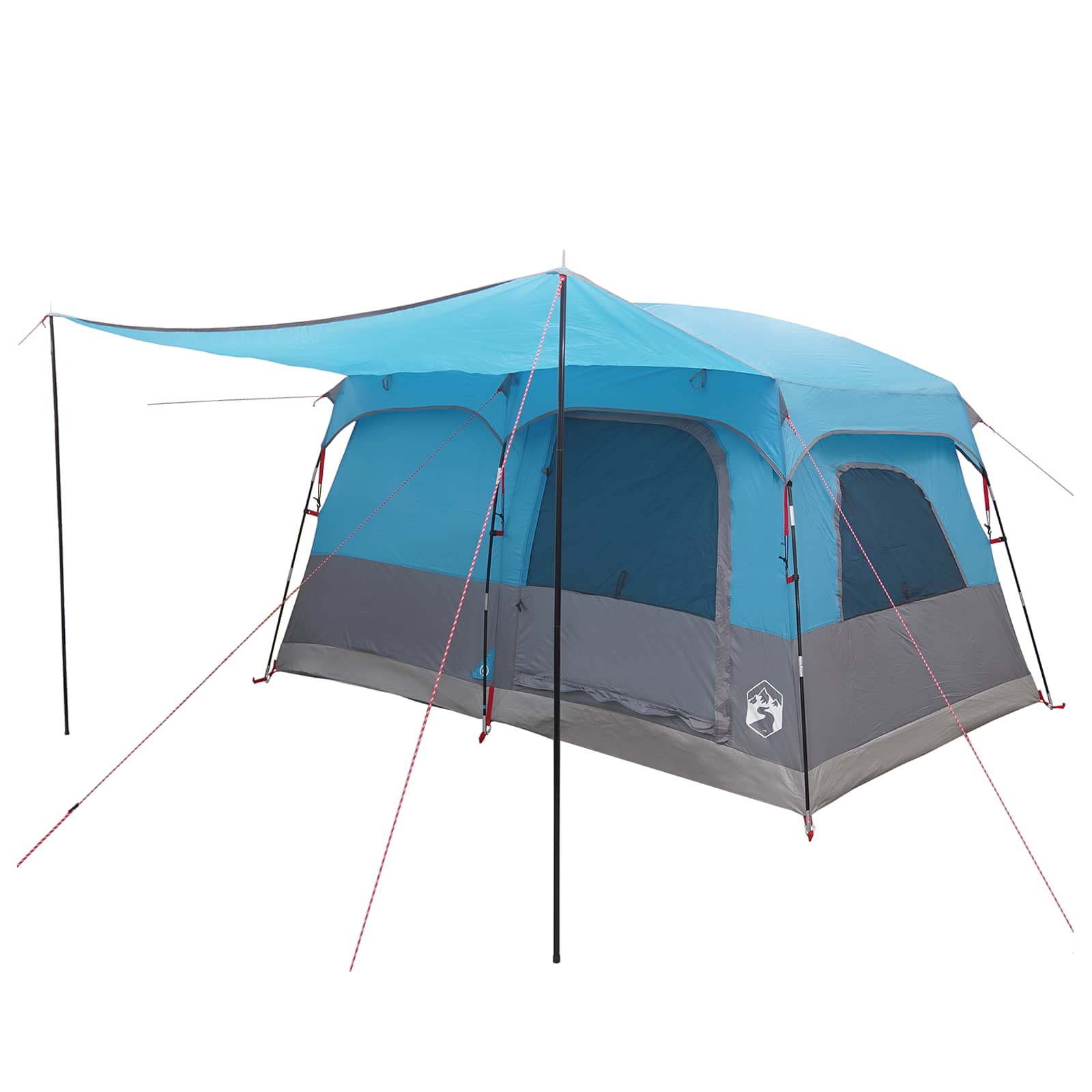 Familienzelt 6 Personen Blau Polyester