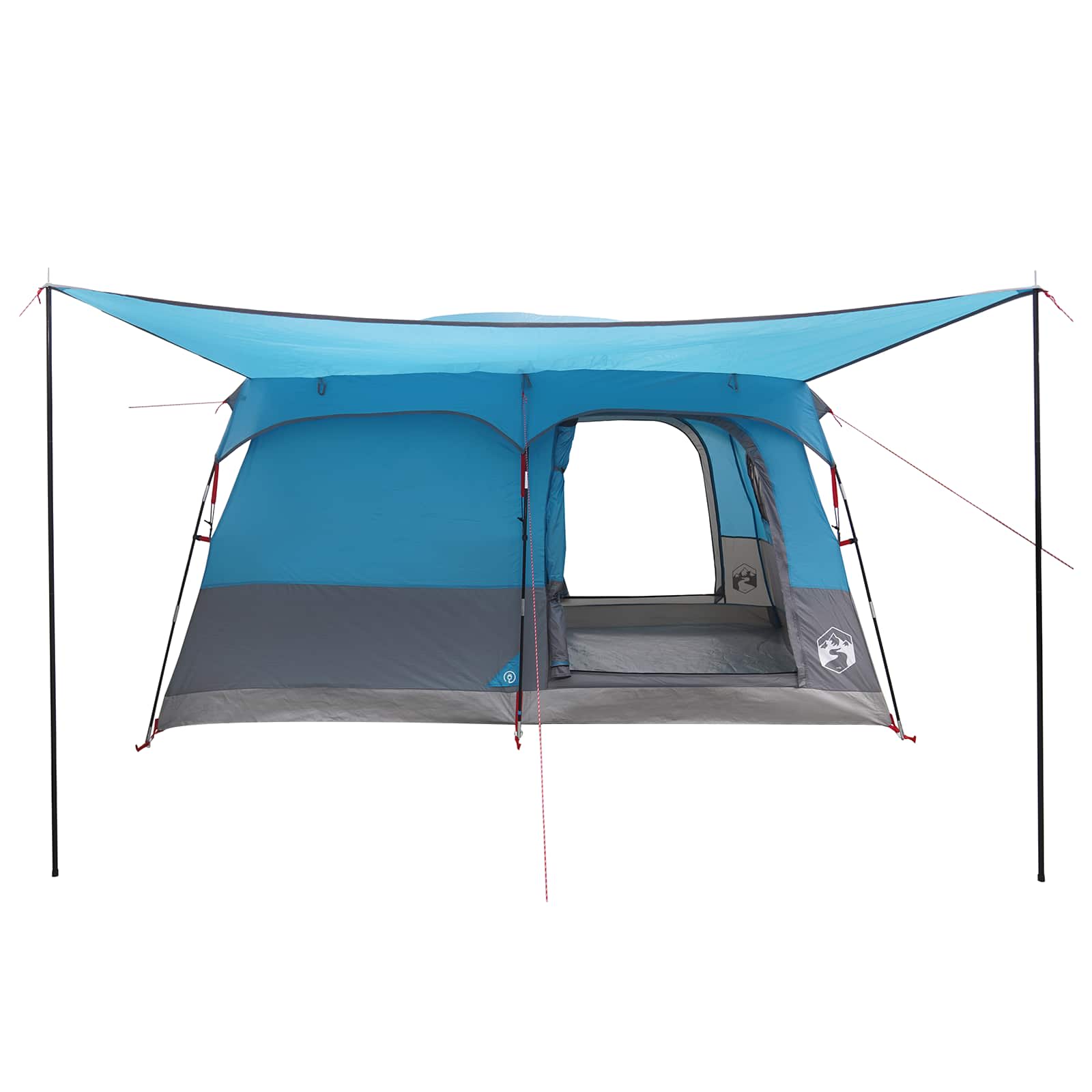 Familienzelt 6 Personen Blau Polyester