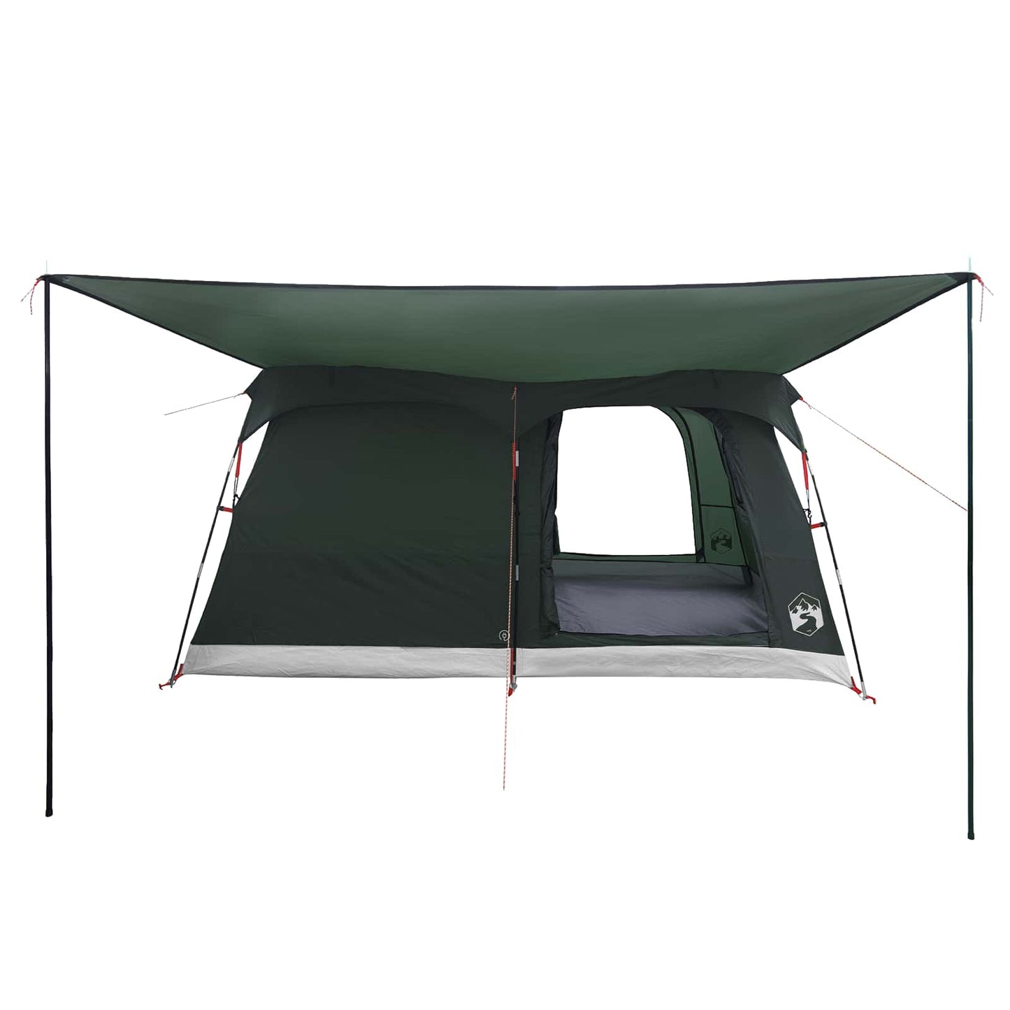 Familienzelt 6 Personen Olivegrün Polyester