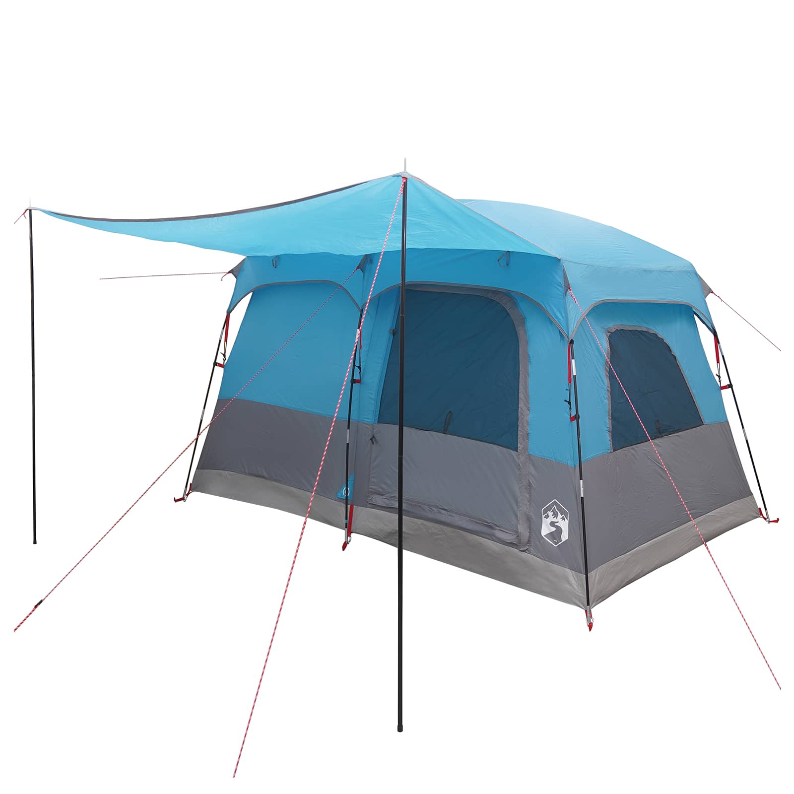 Familienzelt 8 Personen Blau Polyester