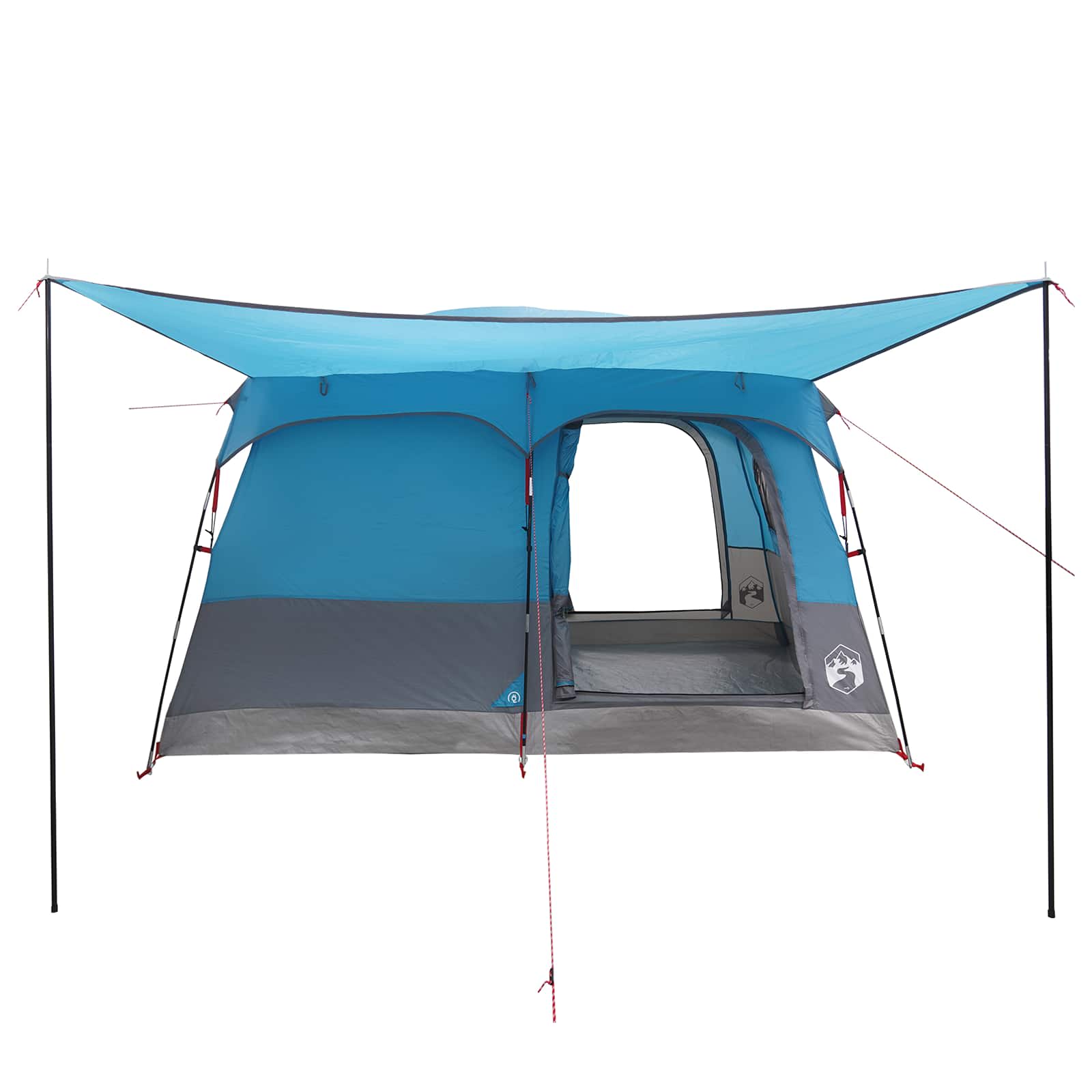 Familienzelt 8 Personen Blau Polyester