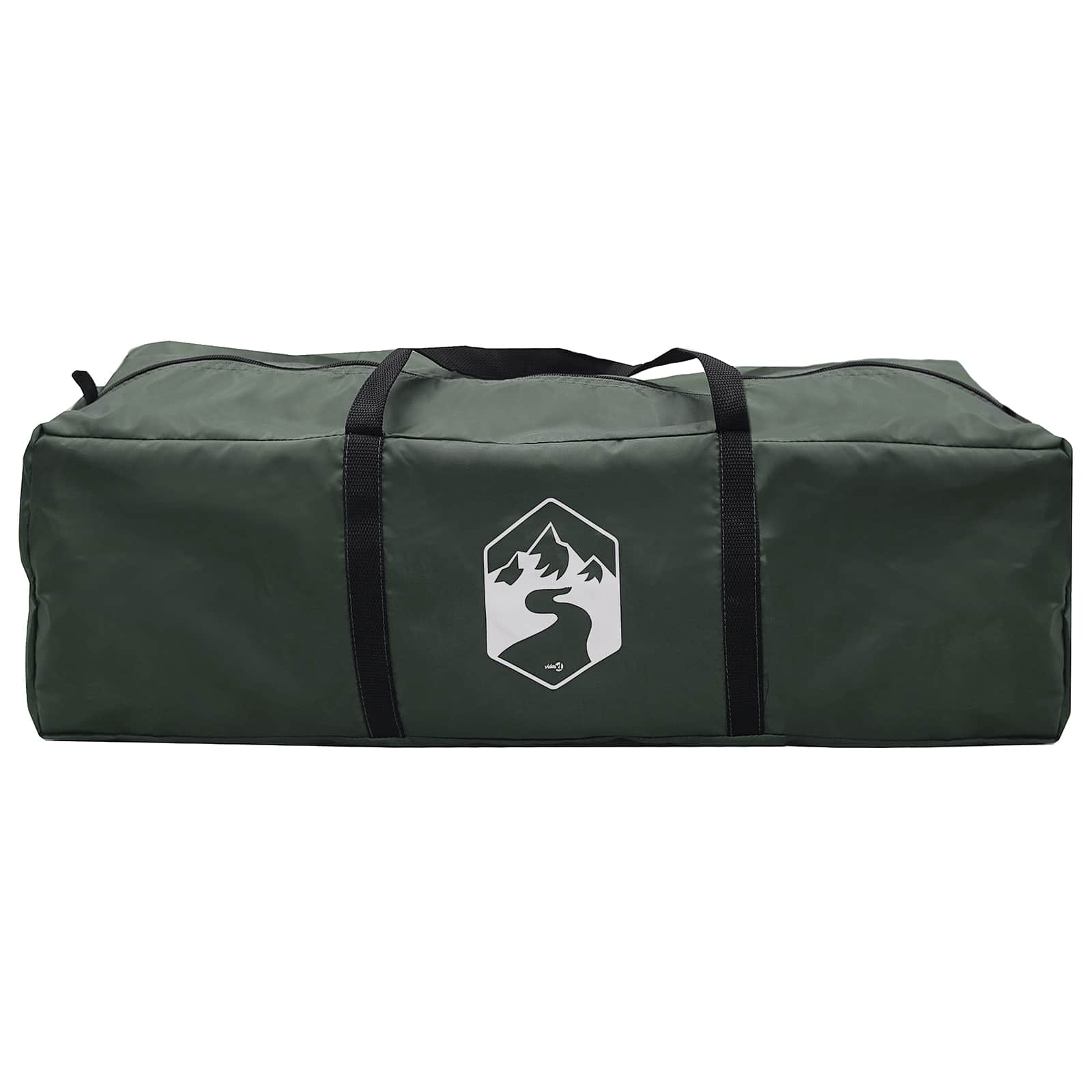 Familienzelt 8 Personen Olivegrün Polyester