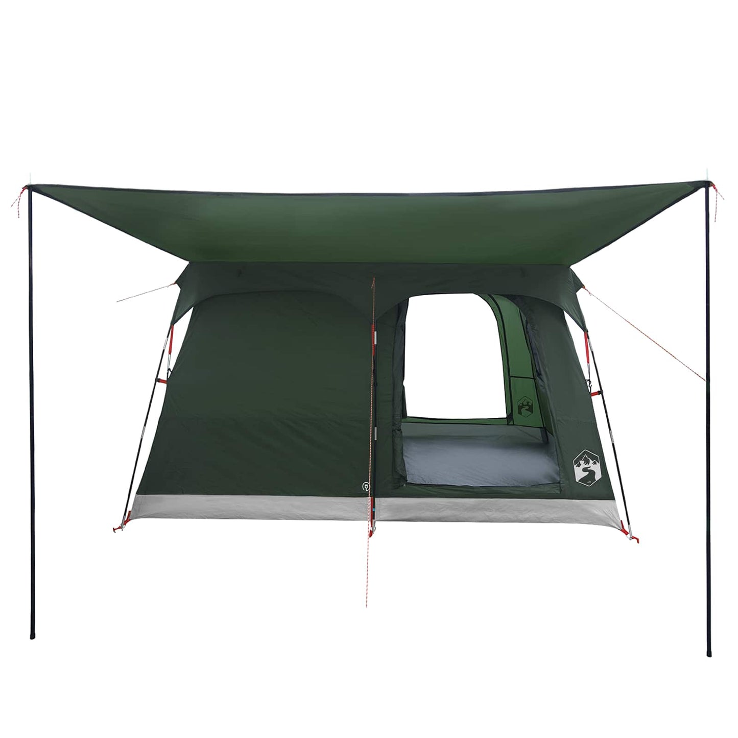 Familienzelt 8 Personen Olivegrün Polyester