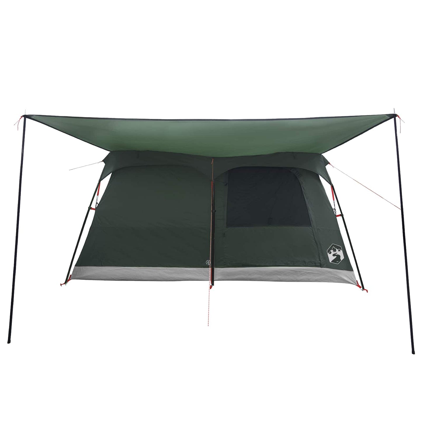 Familienzelt 10 Personen Olivegrün Polyester und Stahl