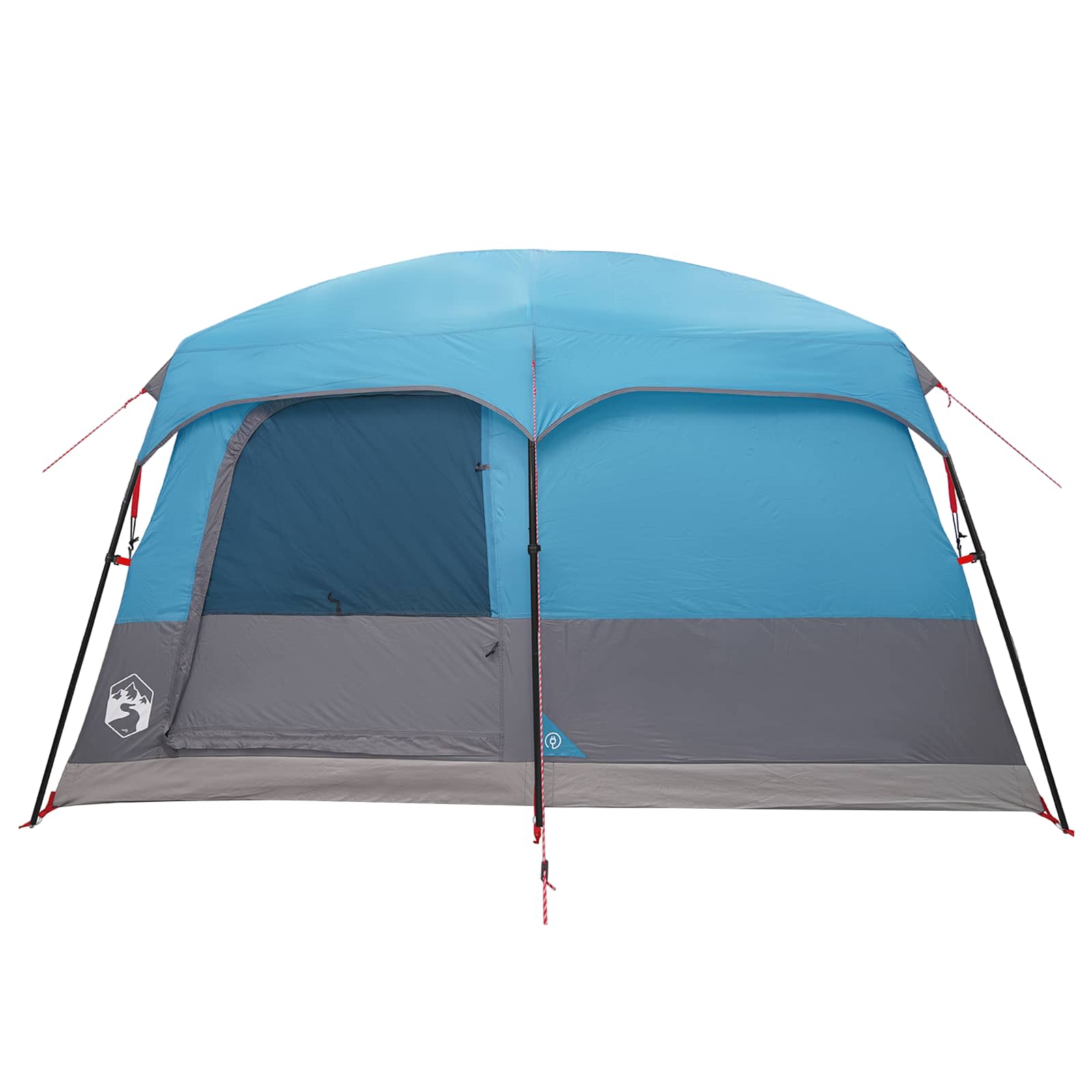 Familienzelt 14 Personen Blau Polyester und Stahl