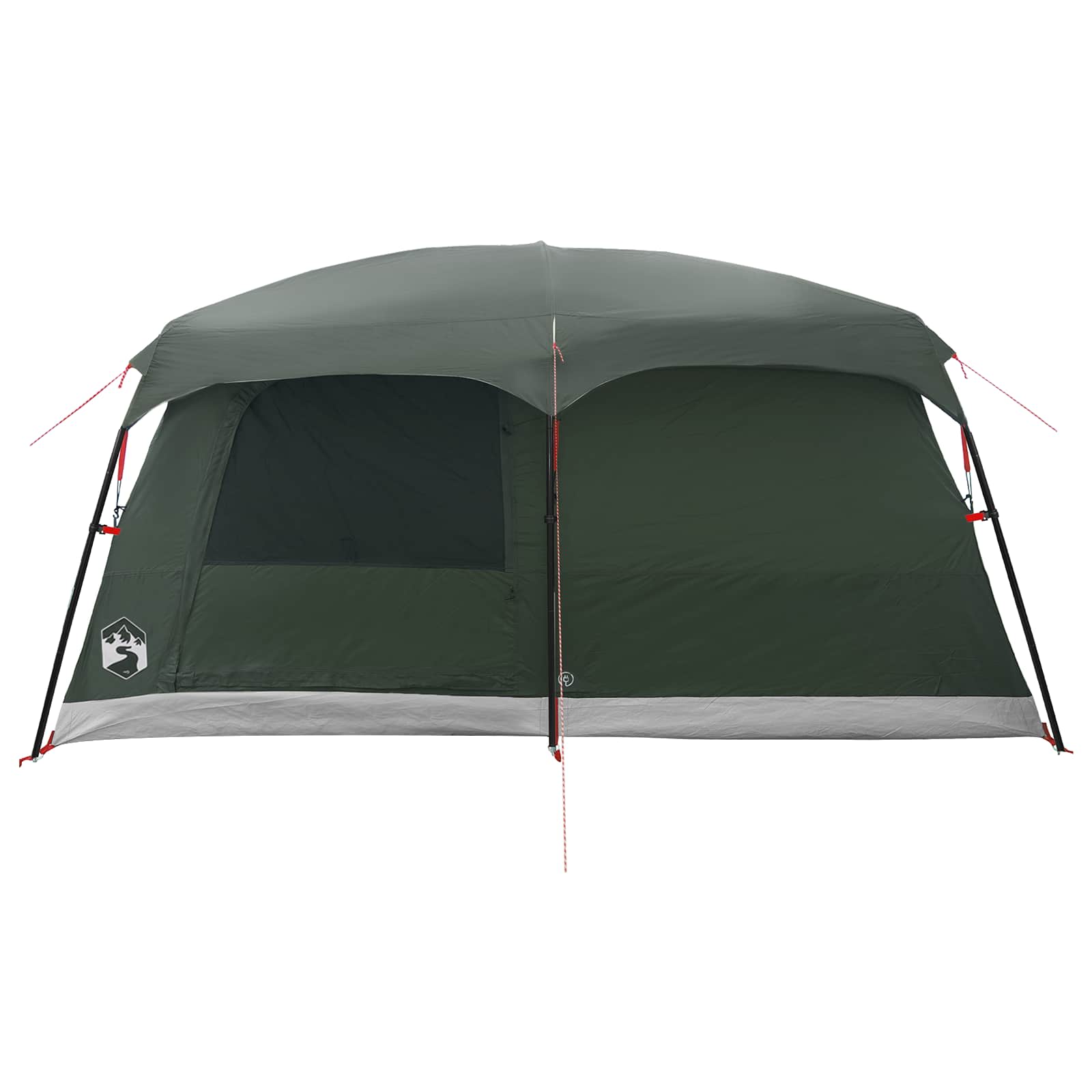 Familienzelt 14 Personen Olivegrün Polyester und Stahl