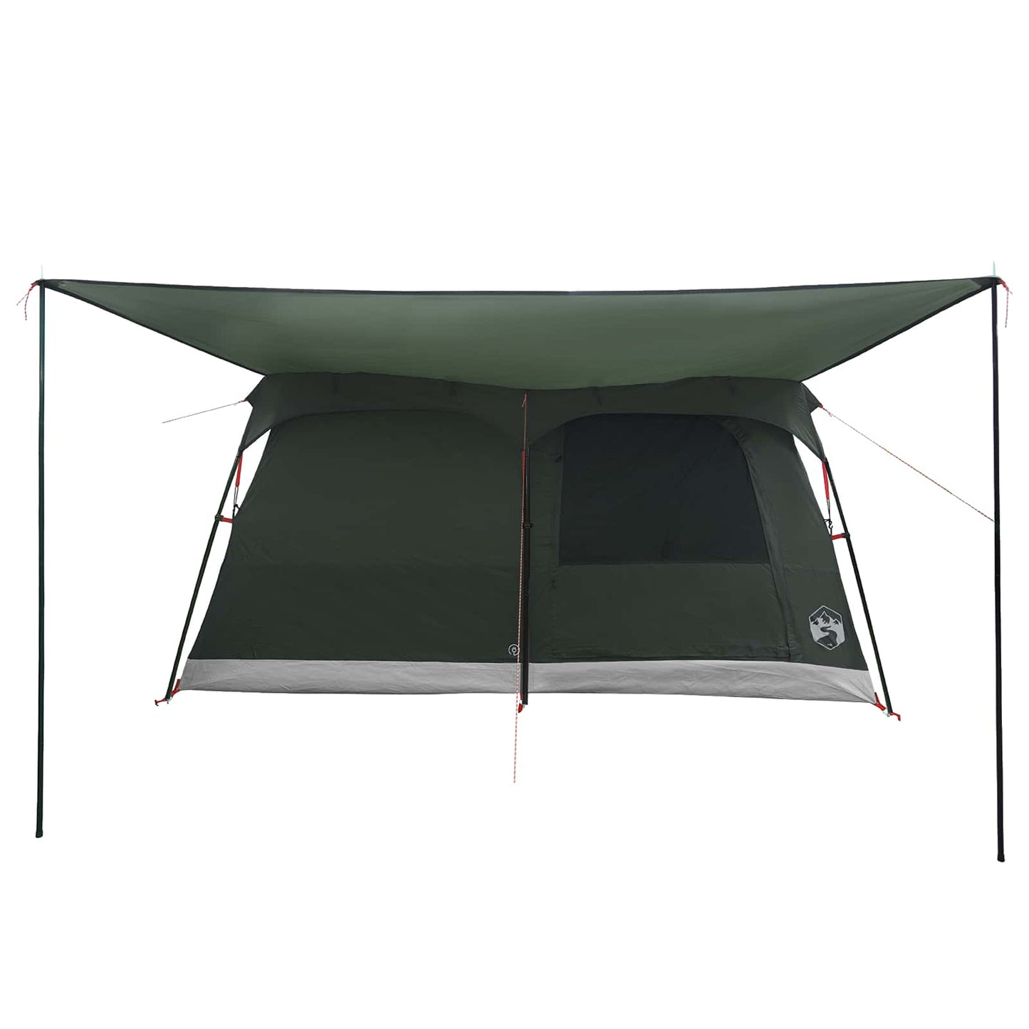 Familienzelt 14 Personen Olivegrün Polyester und Stahl