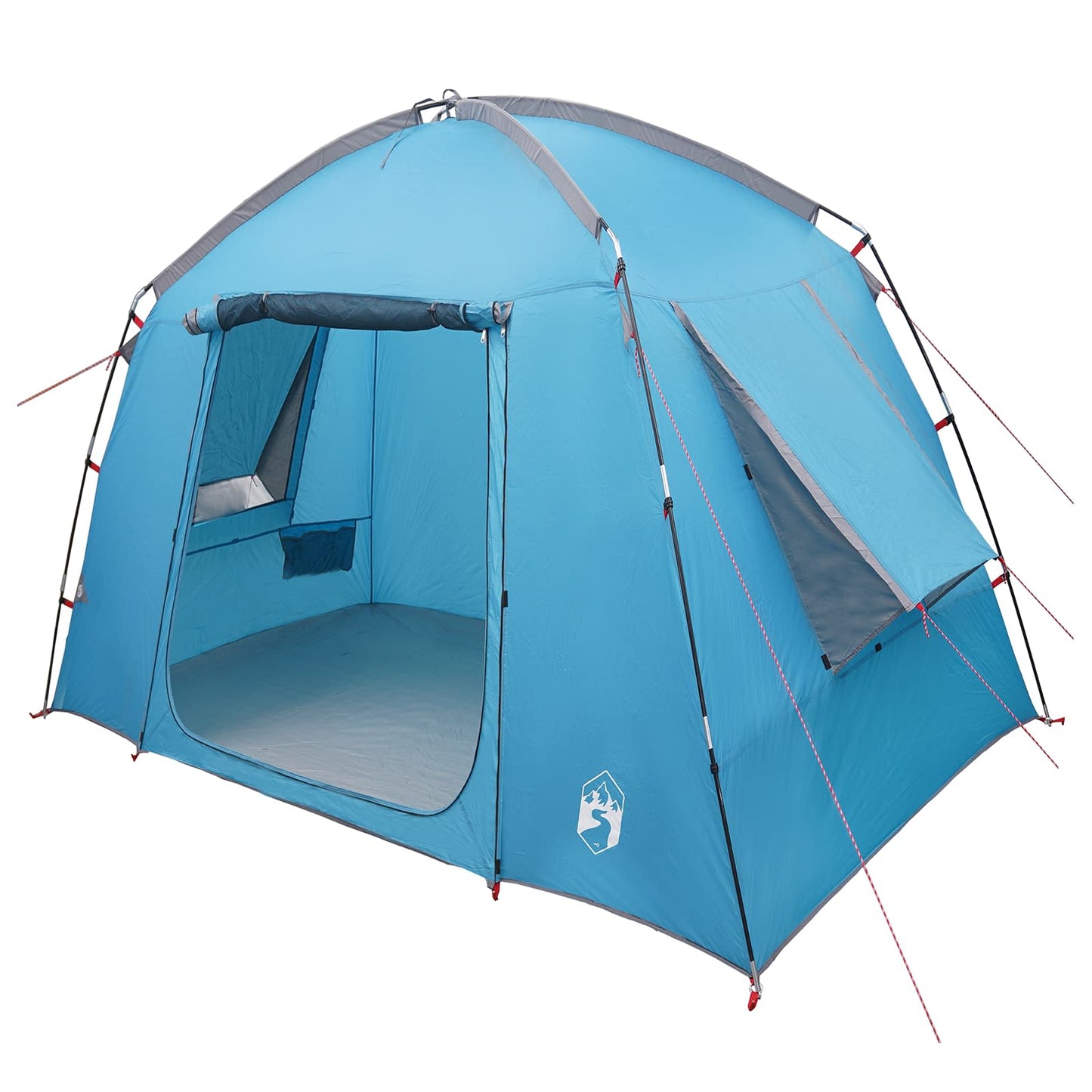 Hütten-Zelt mit Dach Blau 210 x 210 x 138 cm Polyester