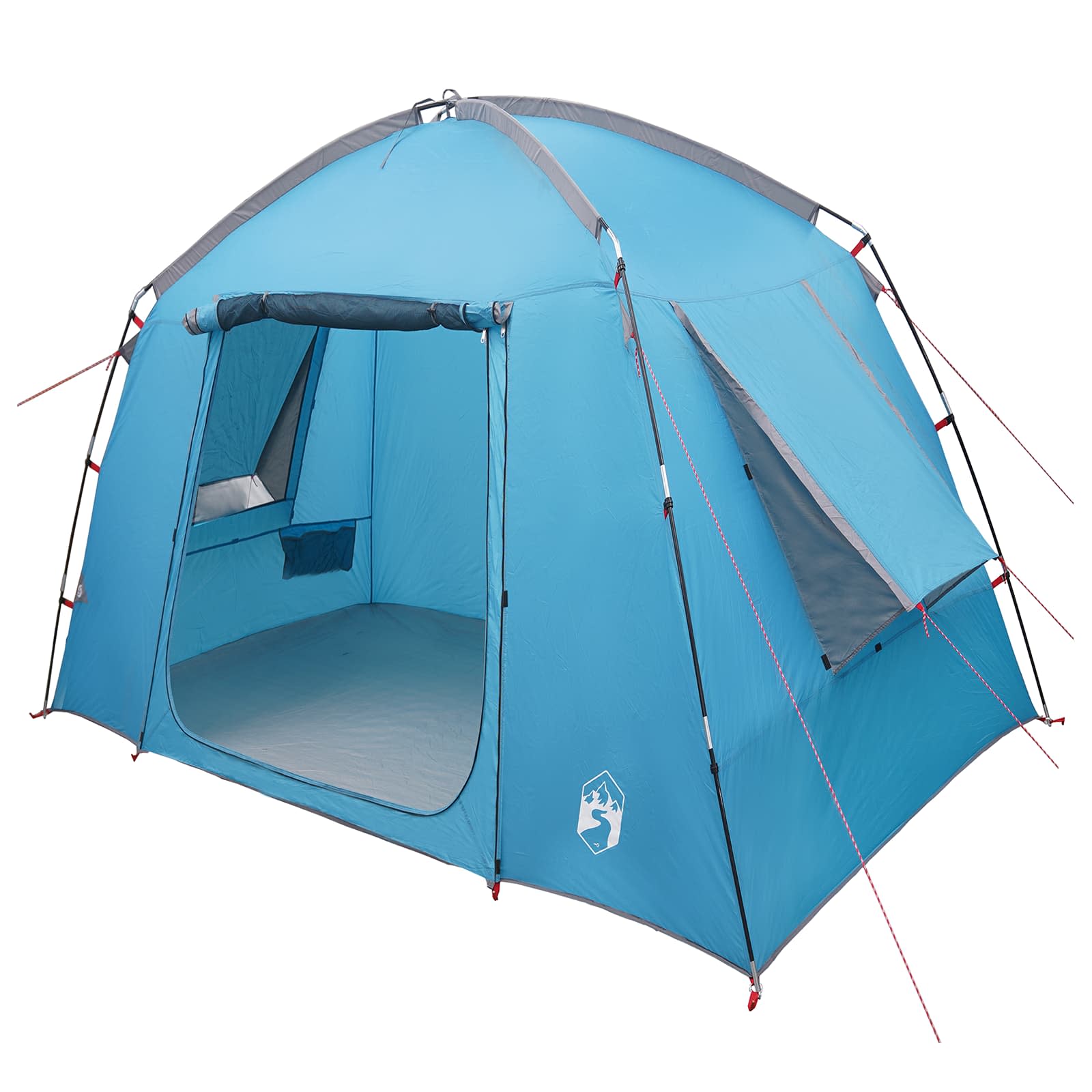 Hütten-Zelt mit Dach Blau 210 x 210 x 138 cm Polyester