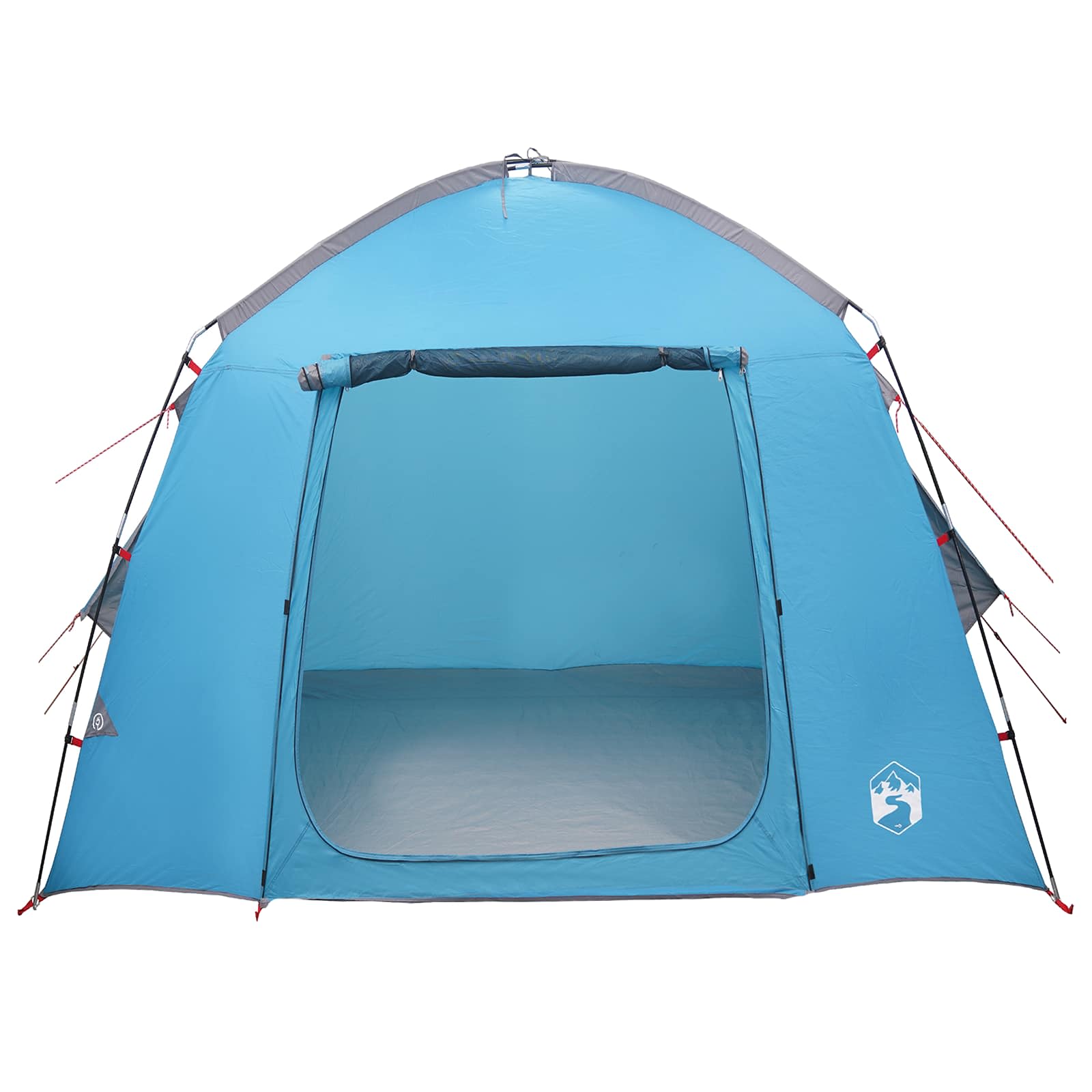 Hütten-Zelt mit Dach Blau 210 x 210 x 138 cm Polyester