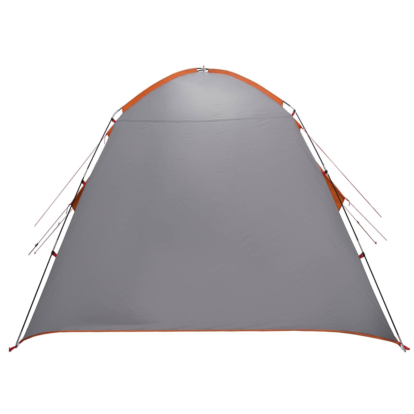 Hütten-Zelt Grau und Orange 210 x 210 x 138 cm Polyester