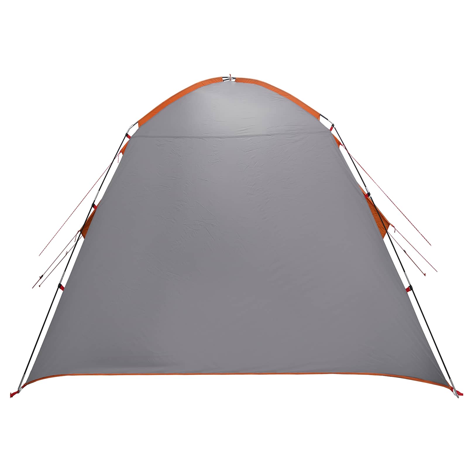 Hütten-Zelt Grau und Orange 210 x 210 x 138 cm Polyester