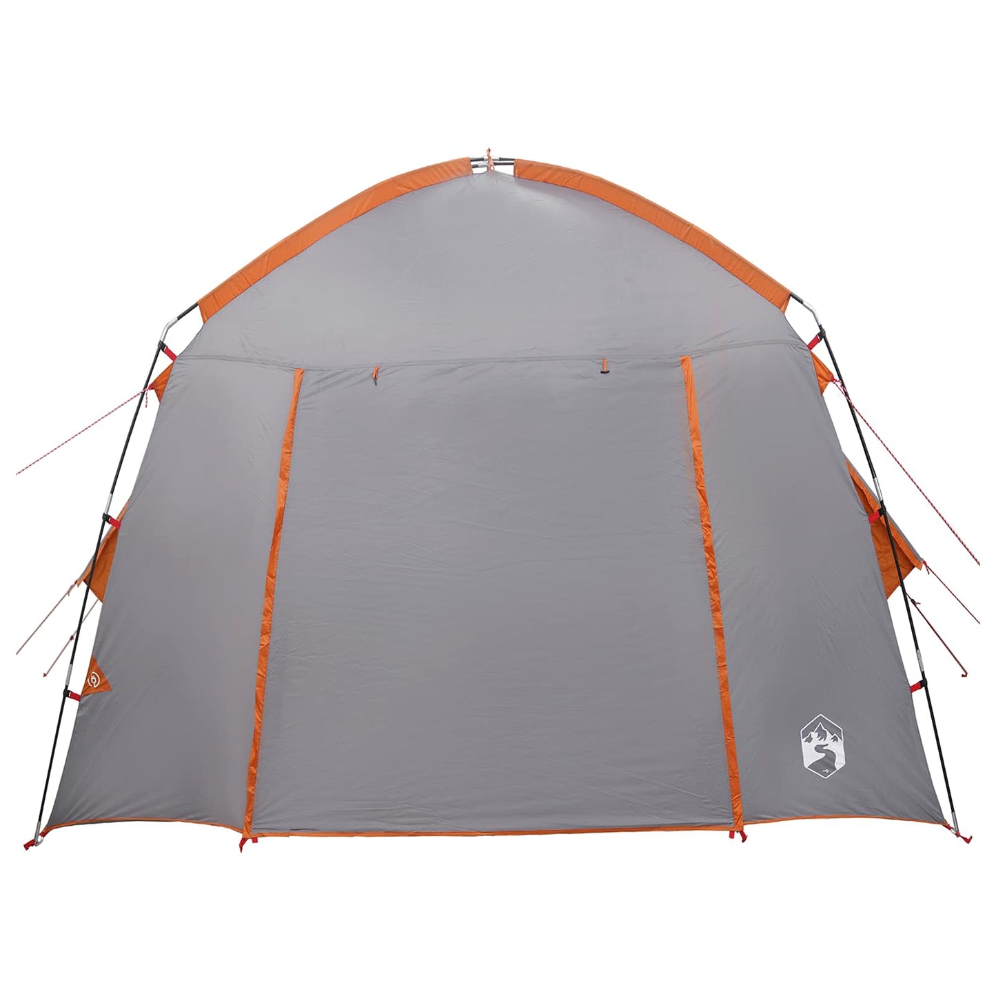 Hütten-Zelt Grau und Orange 210 x 210 x 138 cm Polyester