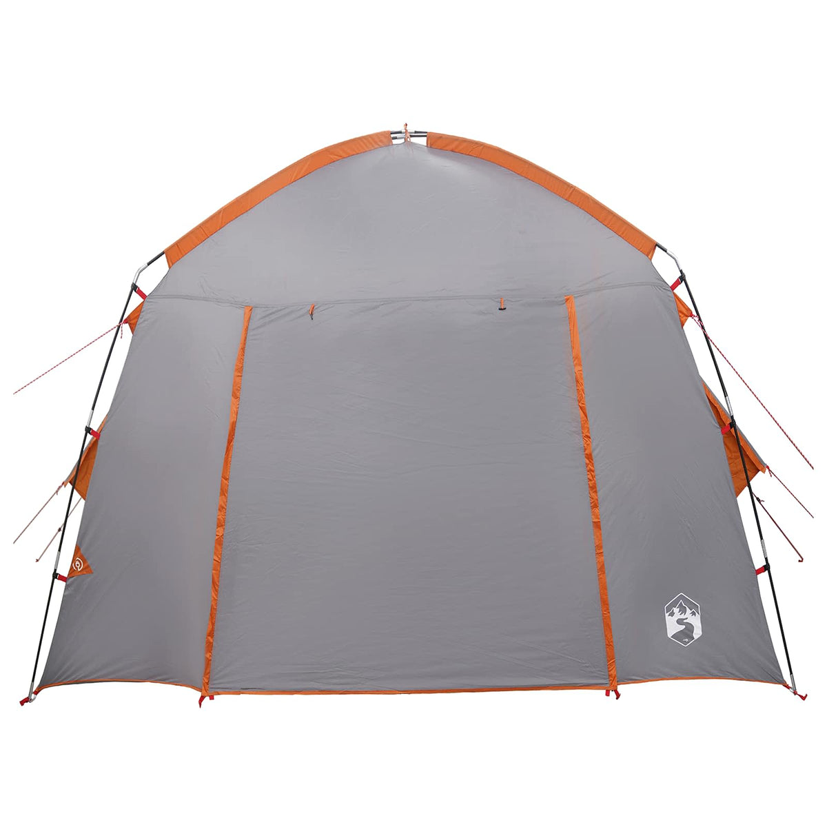 Hütten-Zelt 3 Personen Grau und Orange Polyester