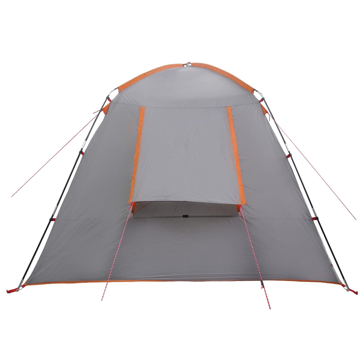 Hütten-Zelt Grau und Orange 210 x 210 x 138 cm Polyester
