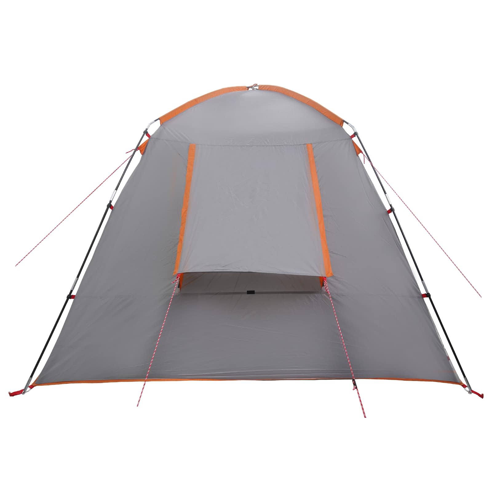 Hütten-Zelt Grau und Orange 210 x 210 x 138 cm Polyester