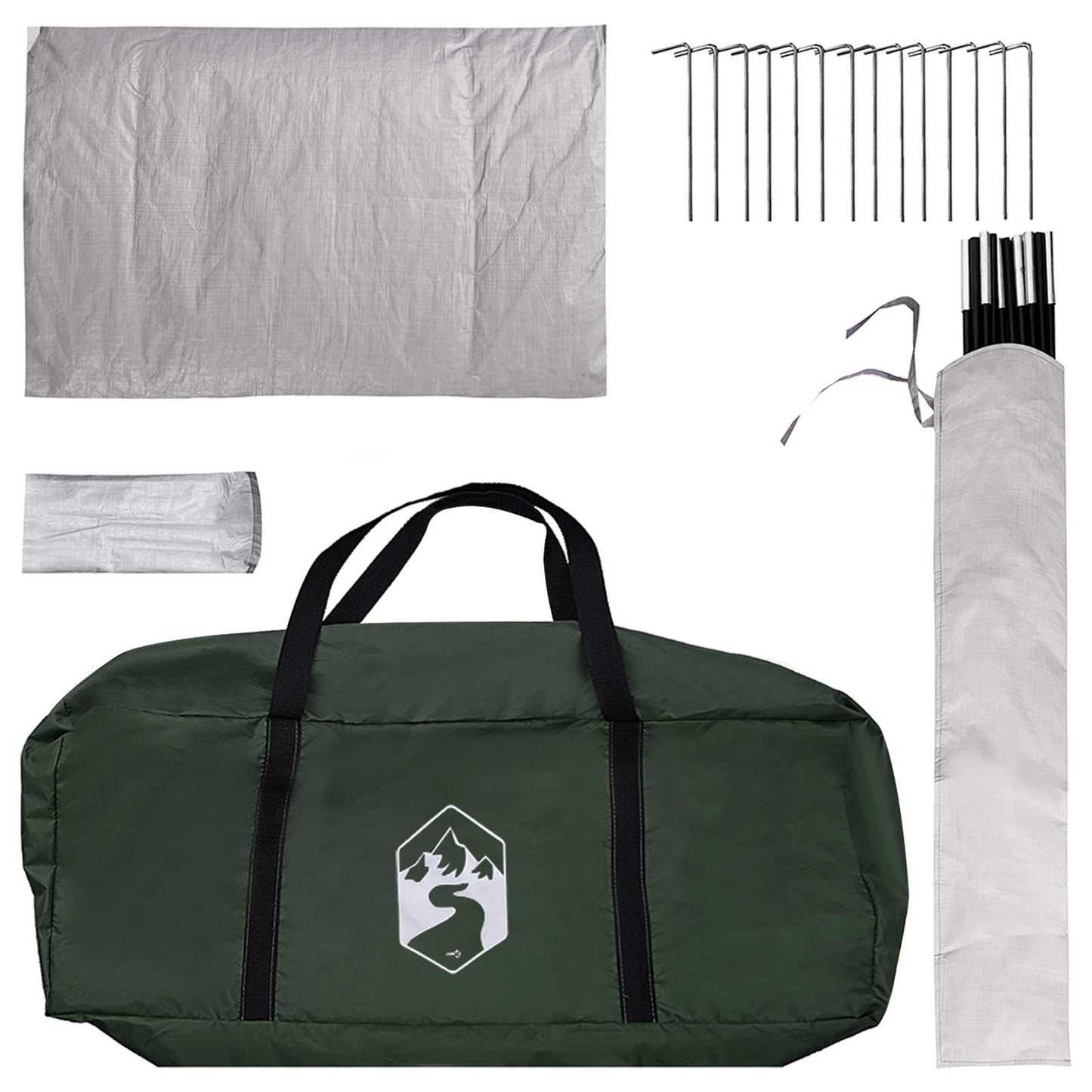 Hütten-Zelt mit Dach Olivegrün 210 x 210 x 138 cm Polyester