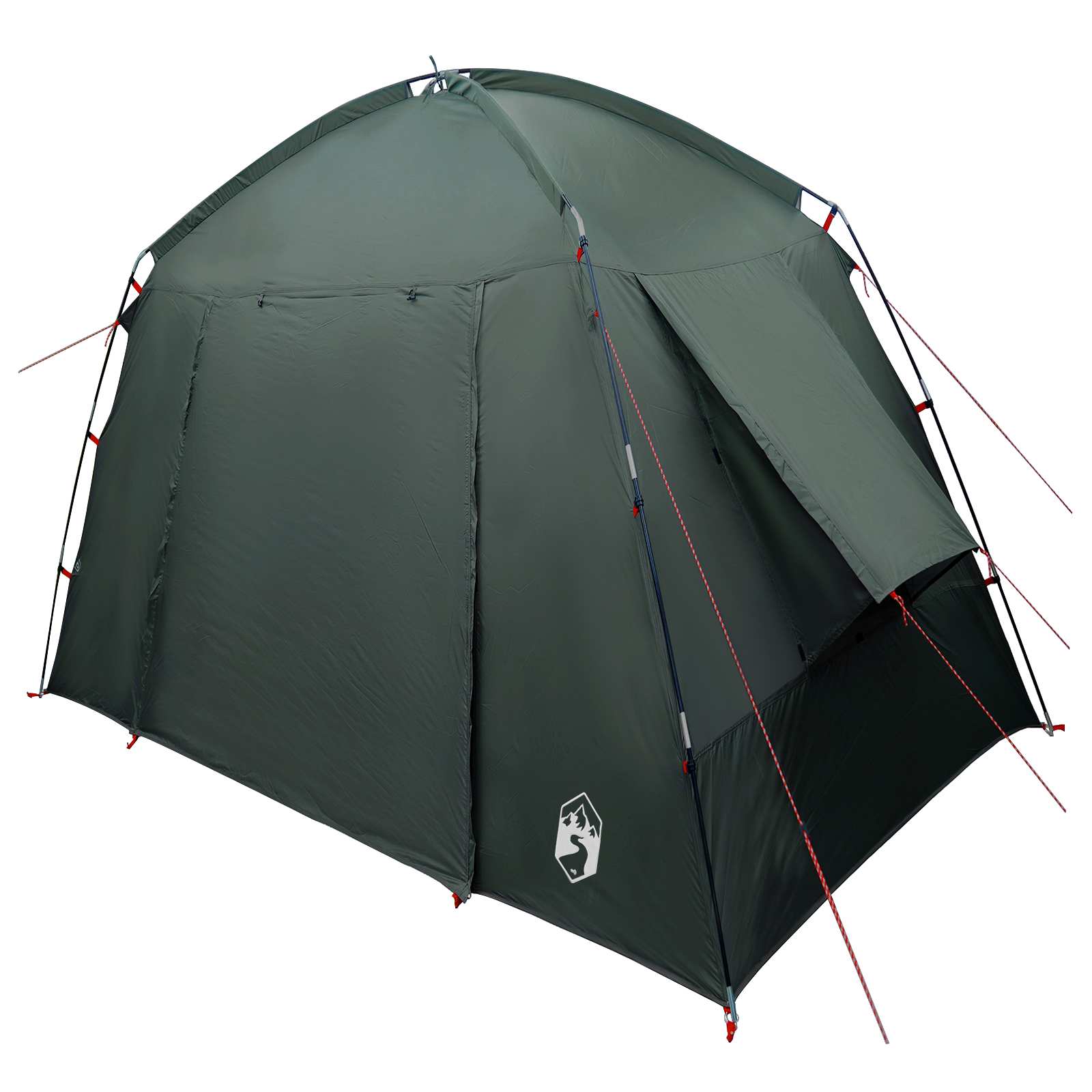 Hütten-Zelt mit Dach Olivegrün 210 x 210 x 138 cm Polyester