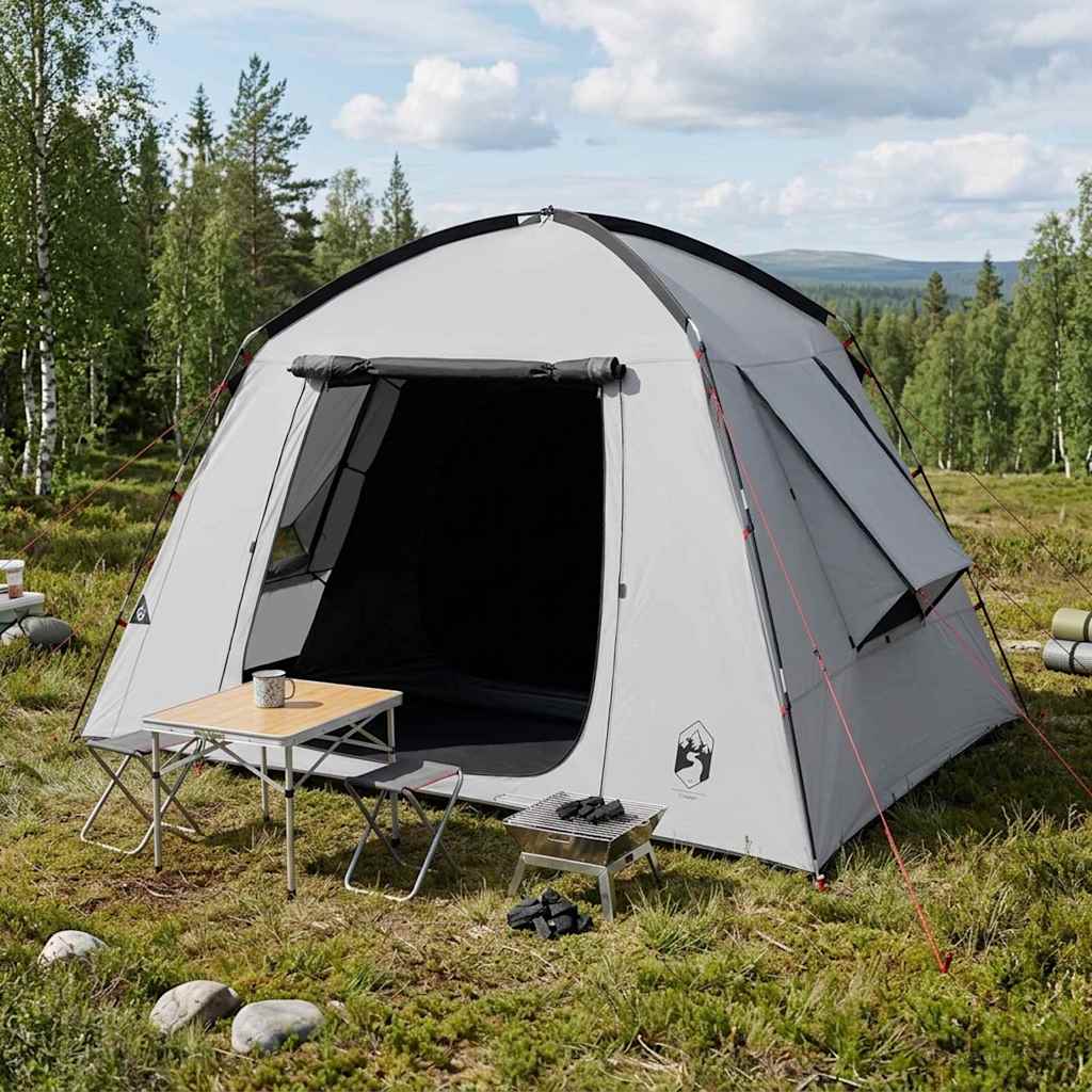 Hütten-Zelt mit Dach Weiß Blackout 210 x 210 x 138 cm Polyester
