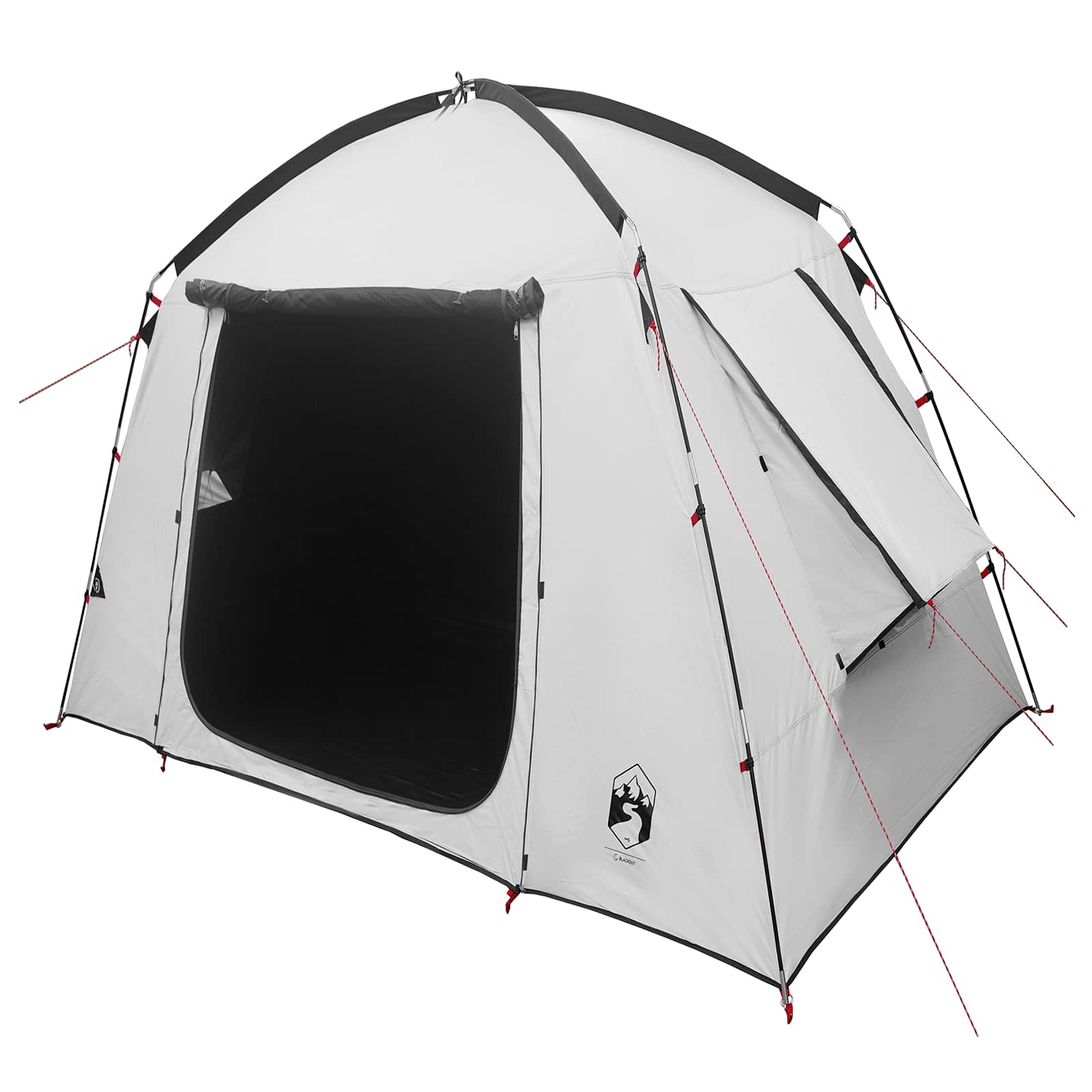 Hütten-Zelt mit Dach Weiß Blackout 210 x 210 x 138 cm Polyester
